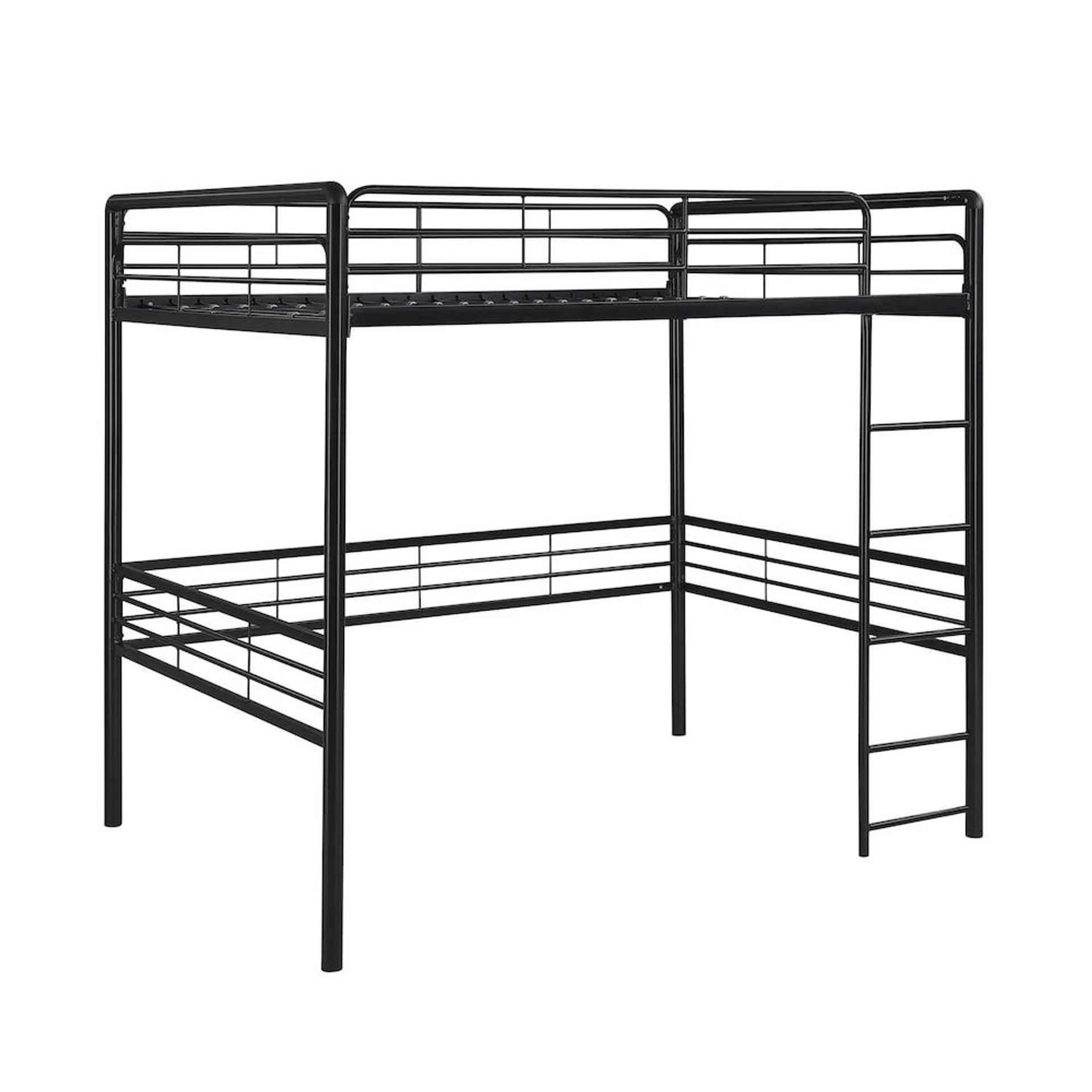 Full Metal Loft Bed in Black