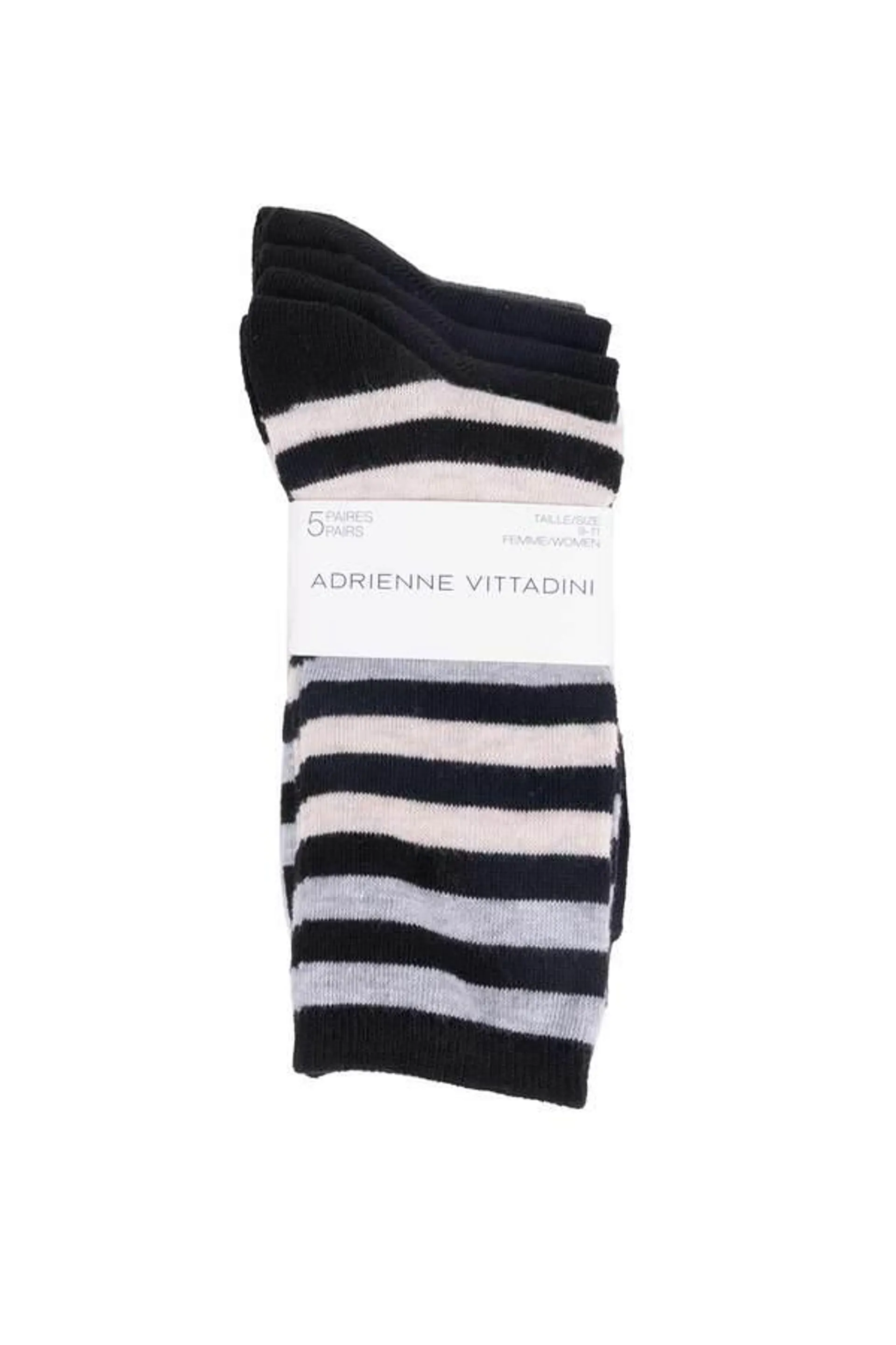 Fine-knit cotton dress socks - 5 pairs