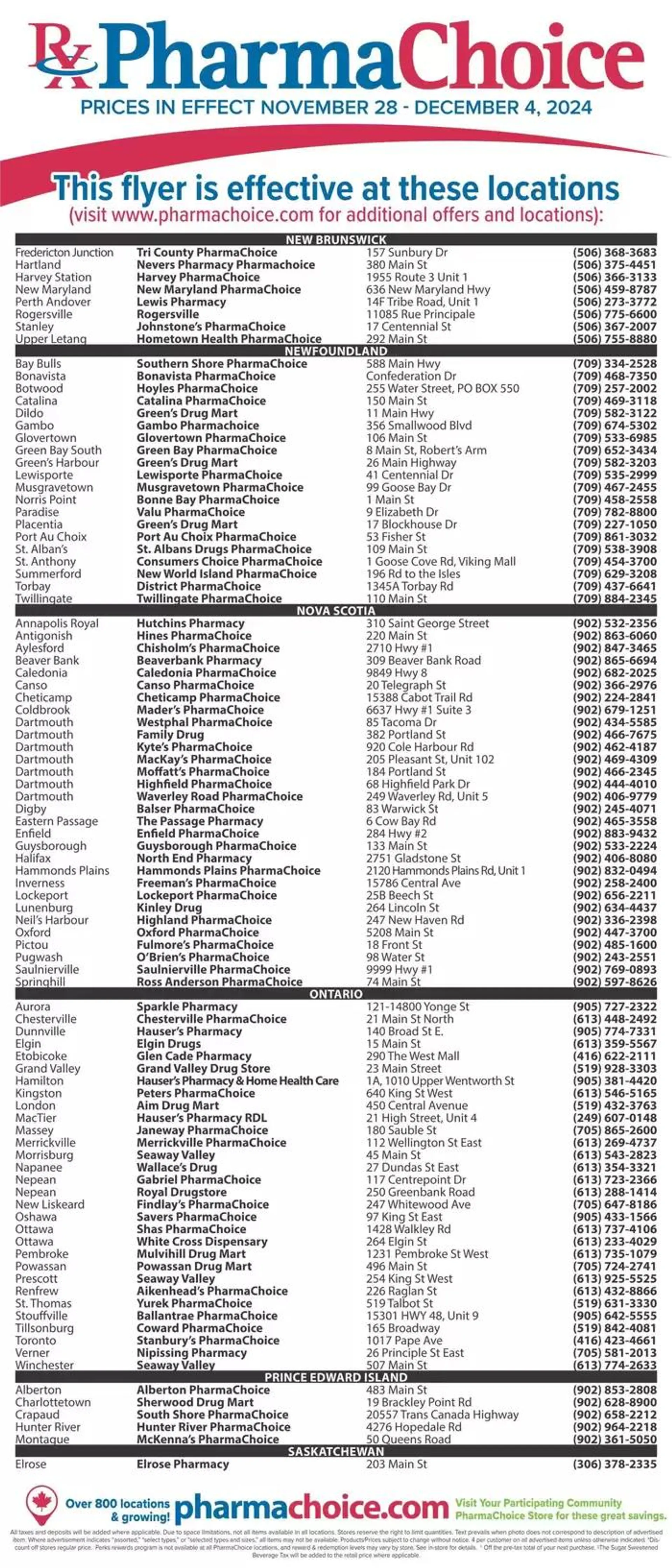 PharmaChoice Weekly ad from November 28 to December 4 2024 - flyer page 8