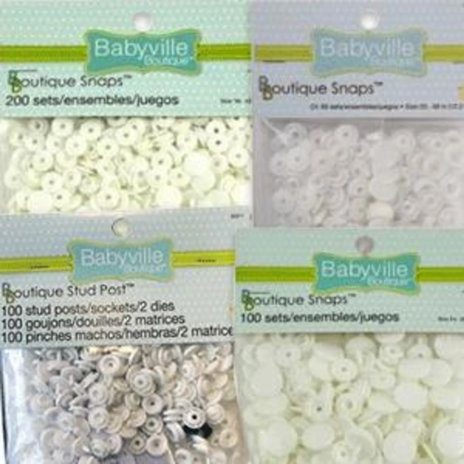 White Snaps - Large packs - Babyville