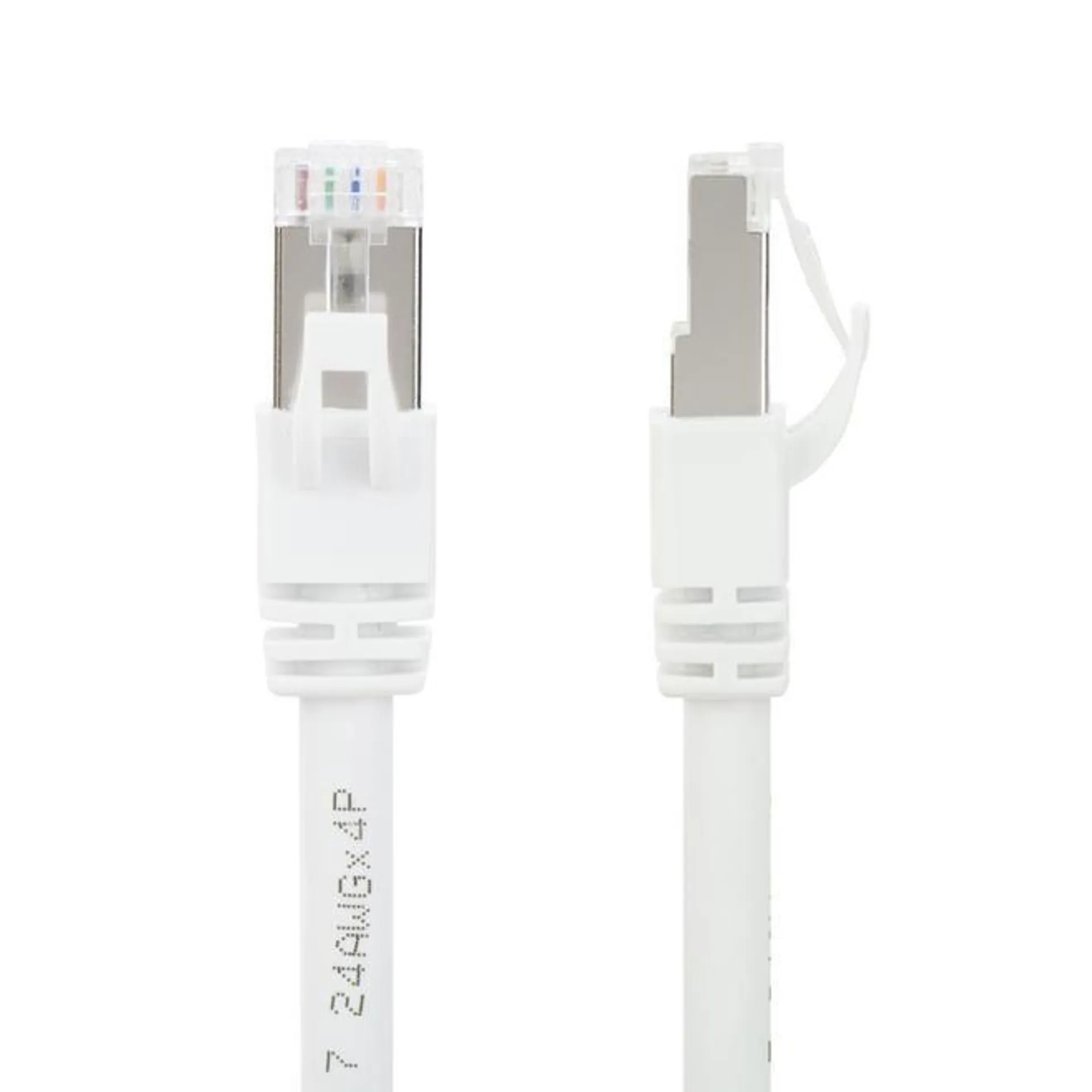 Cat 7 Network Cables Twisted Pair S/STP White- PrimeCables® - 15ft, 1/Pack