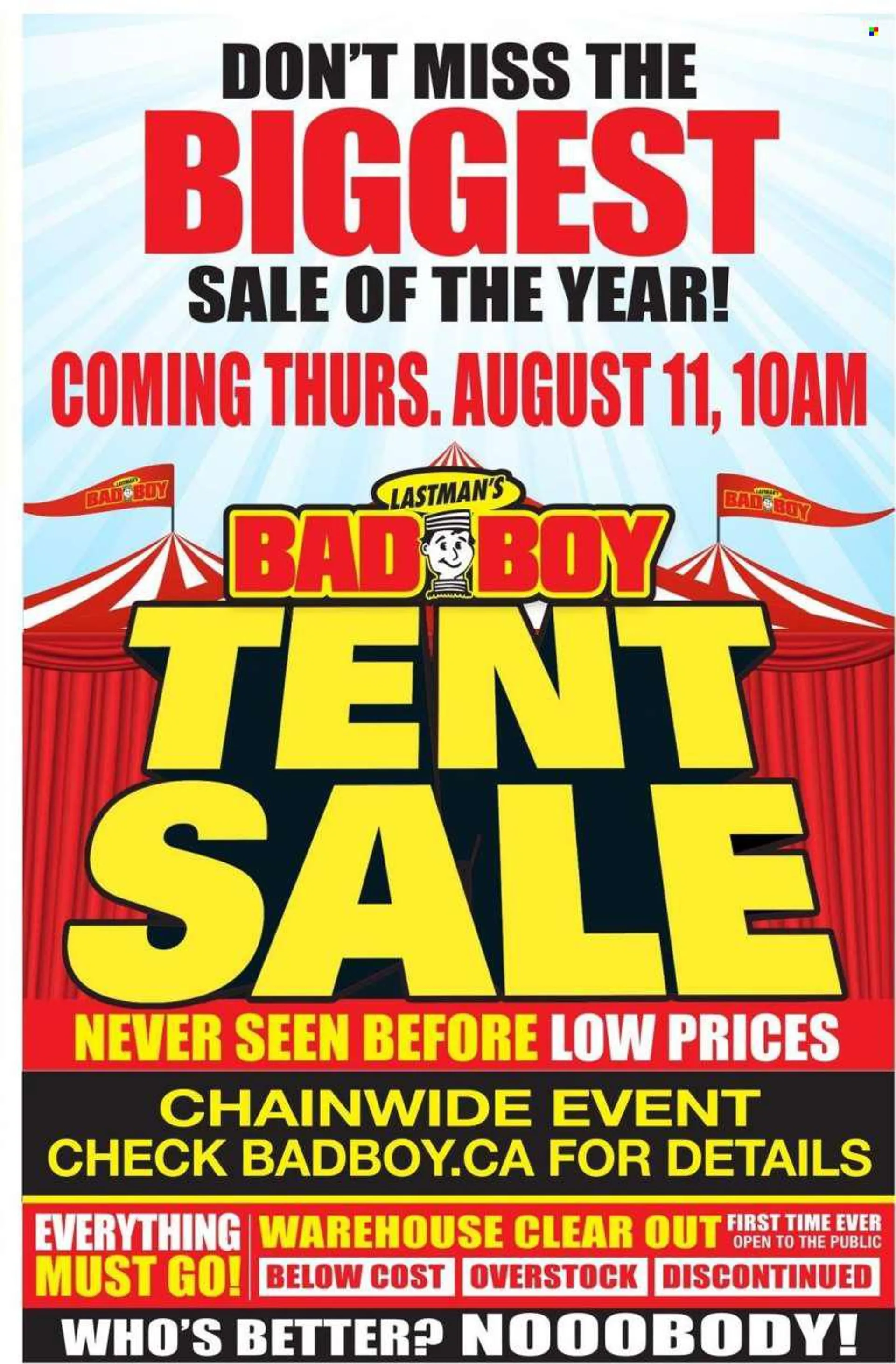 Bad Boy Superstore Flyer  - August 04, 2022 - August 31, 2022. Page 24.