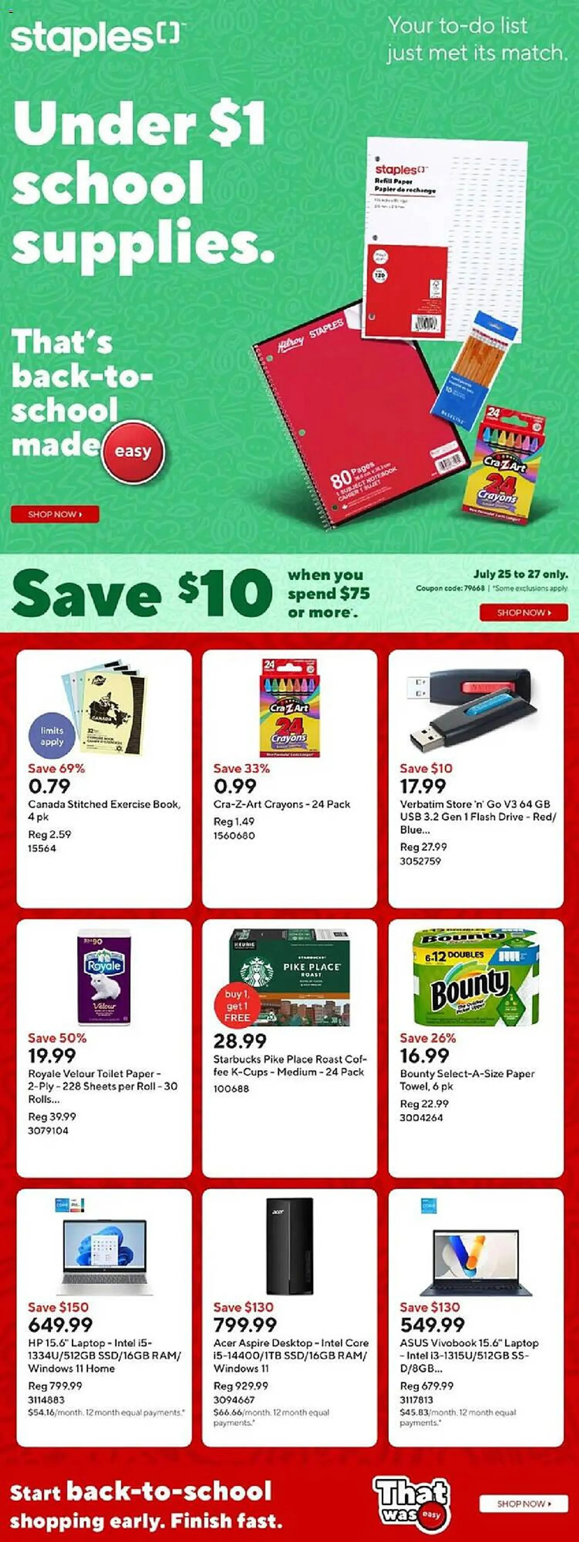 Staples flyer - 1