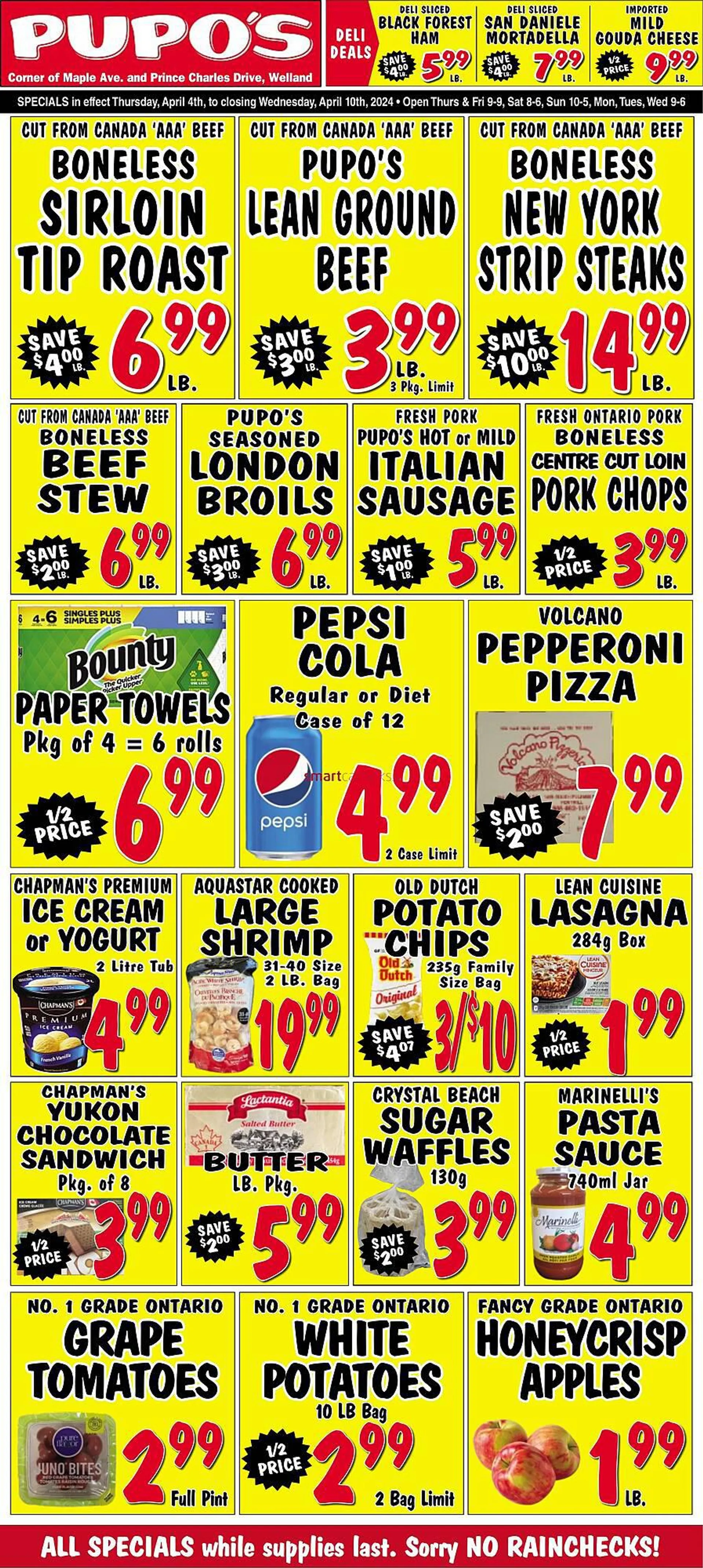 Pupo's Food Market flyer from April 4 to April 10 2024 - flyer page 1