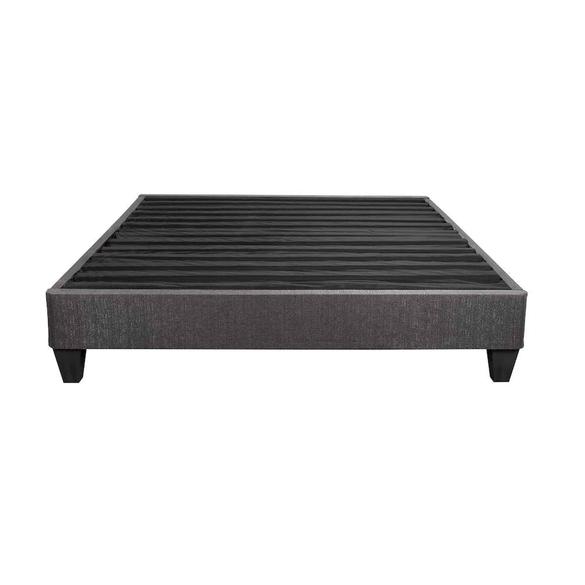 Speedy Dark Grey 14 in. No Assembly Bed Frame, King