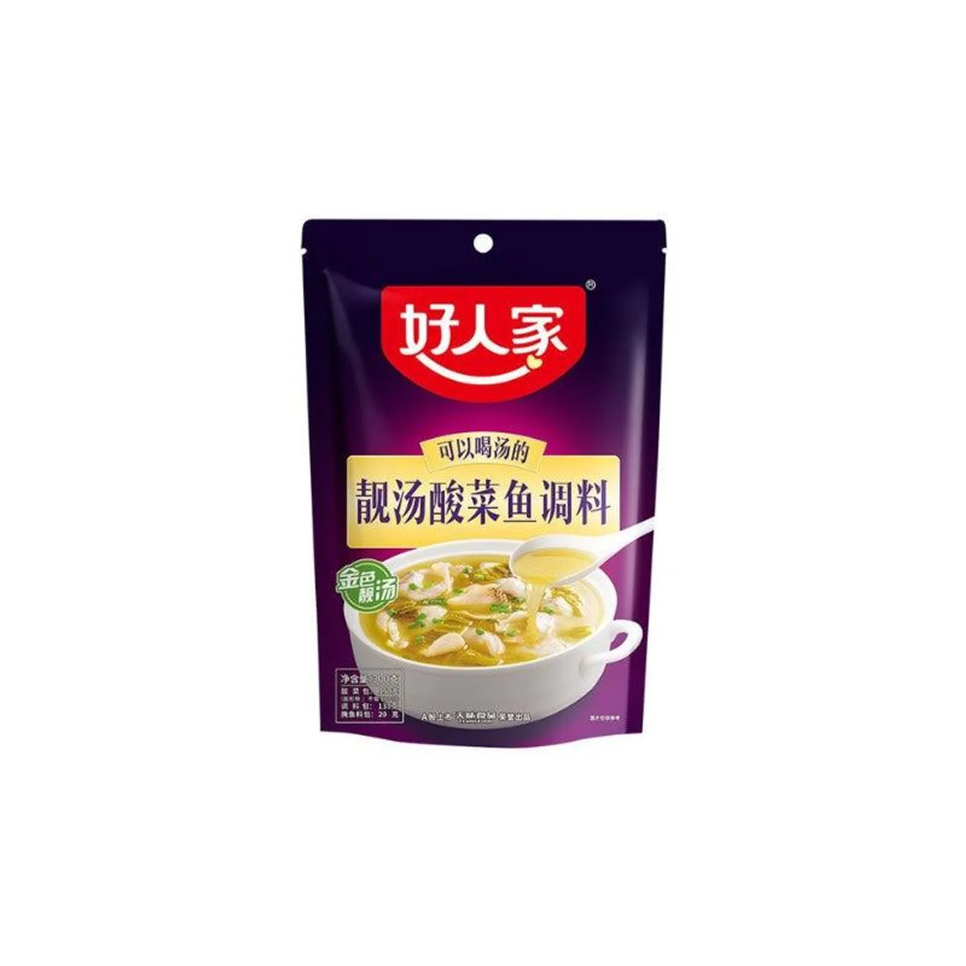 Hao Ren Jia · Sauerkraut Fish Seasoning (300g)