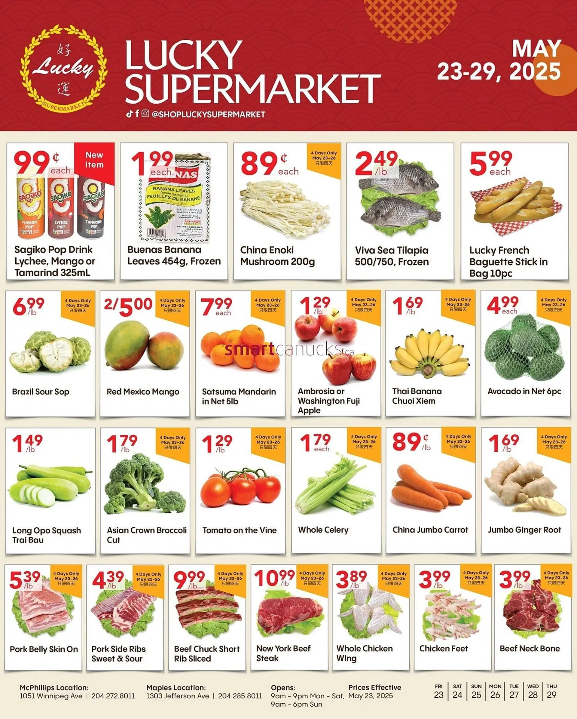 Lucky Supermarket flyer from May 24 to May 29 2025 - flyer page 1