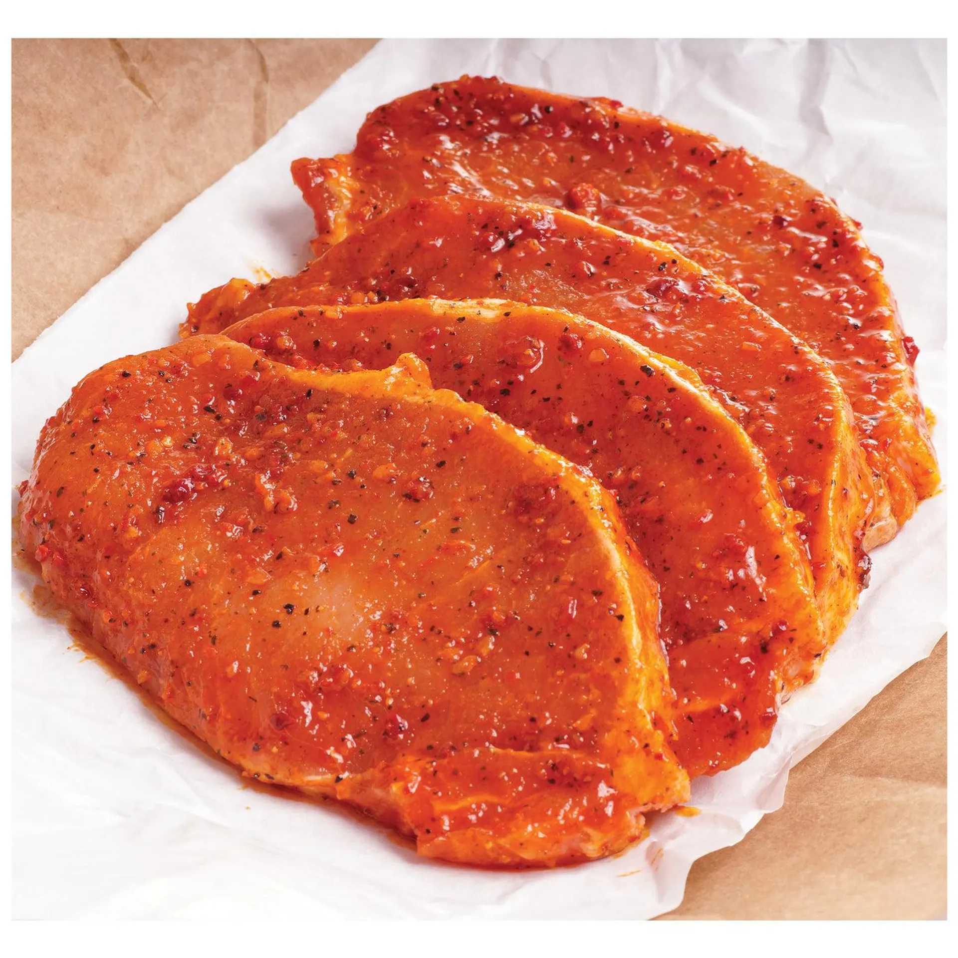 Fresh Marinated Boneless Pork Chops