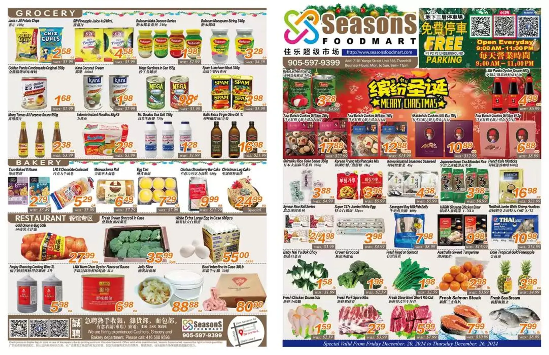 Seasons foodmart flyer - 1