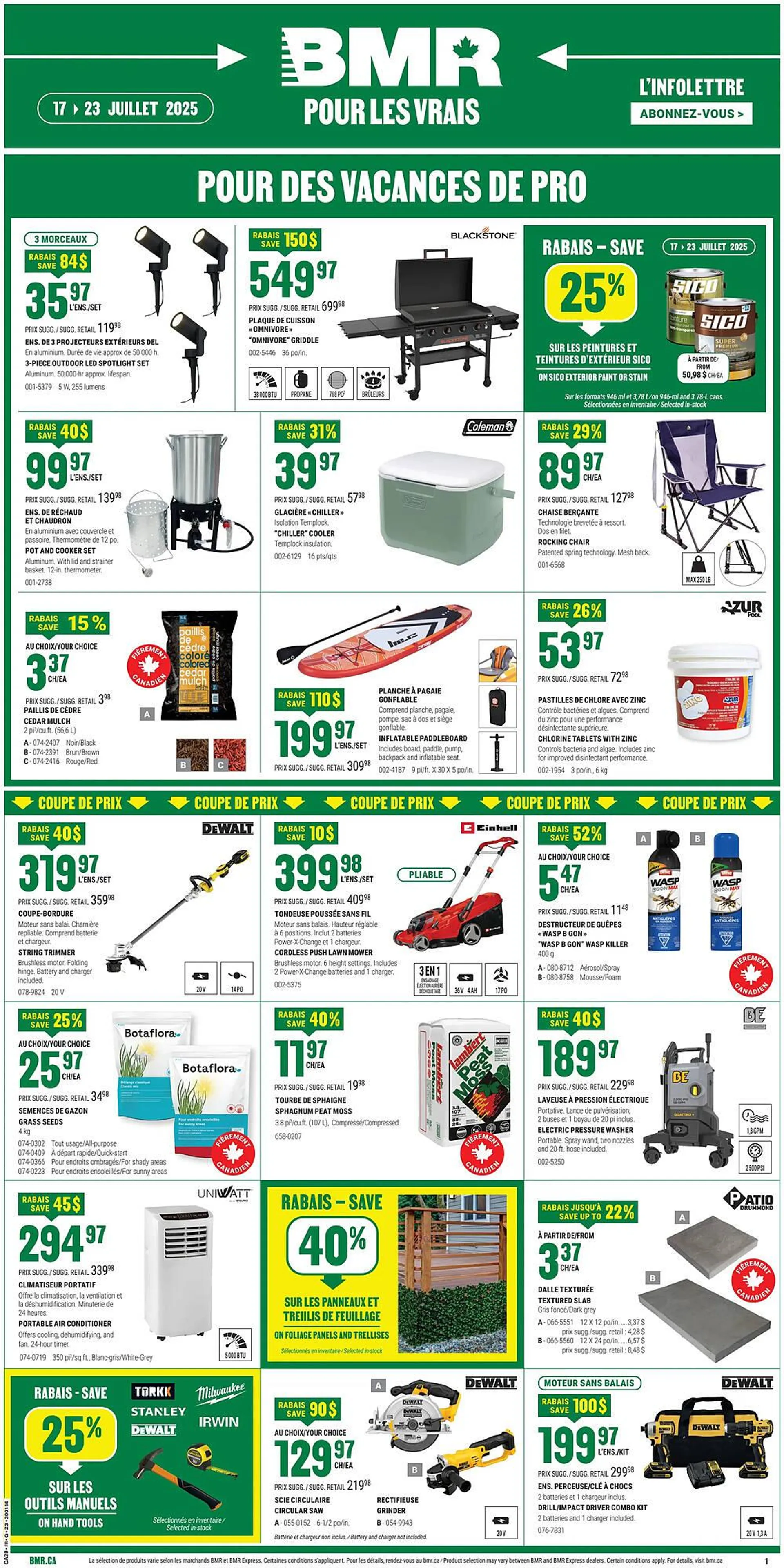 BMR flyer from July 17 to July 23 2025 - flyer page 1