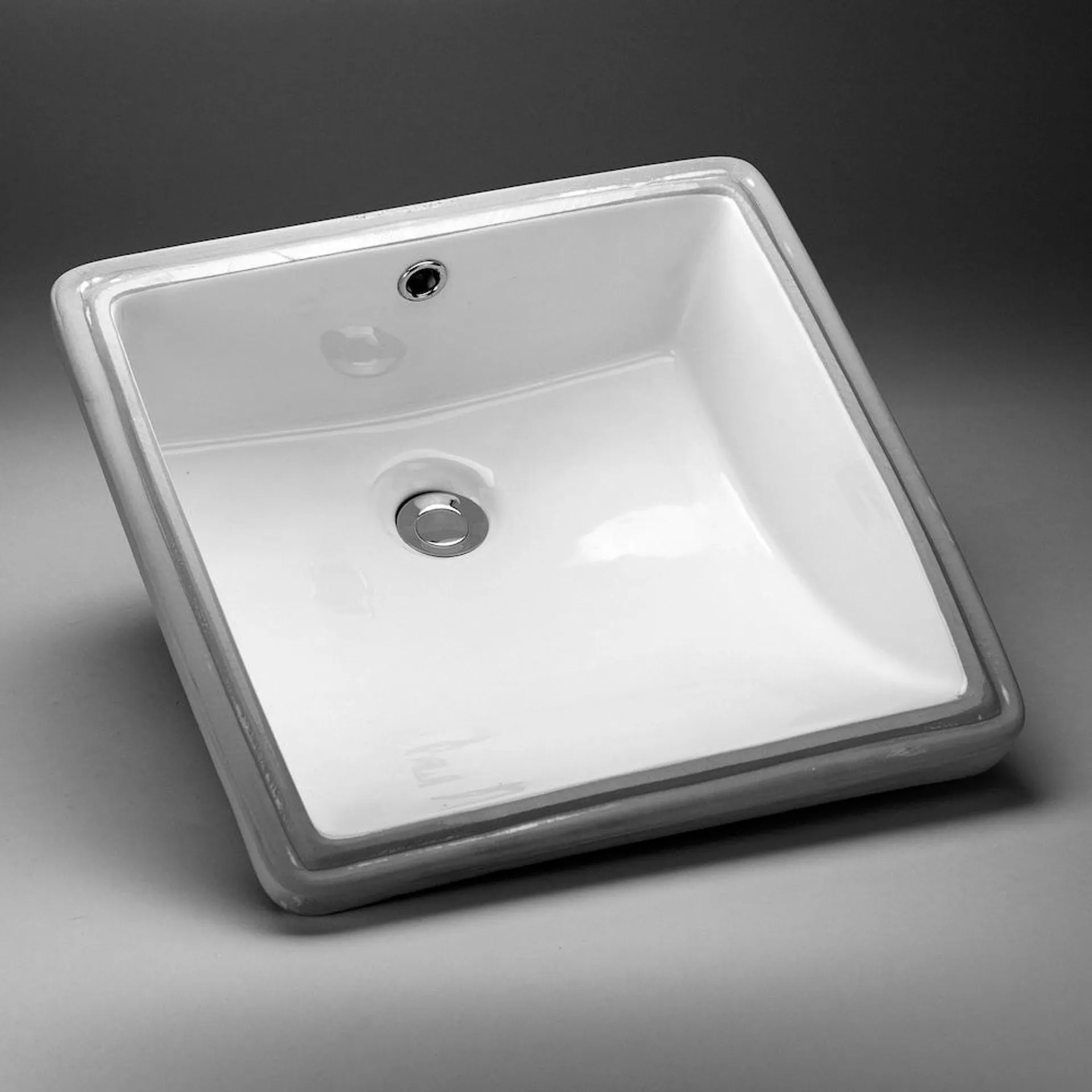 17 1/8 x 17 1/8 Ceramic Square Undermount Sink Basin