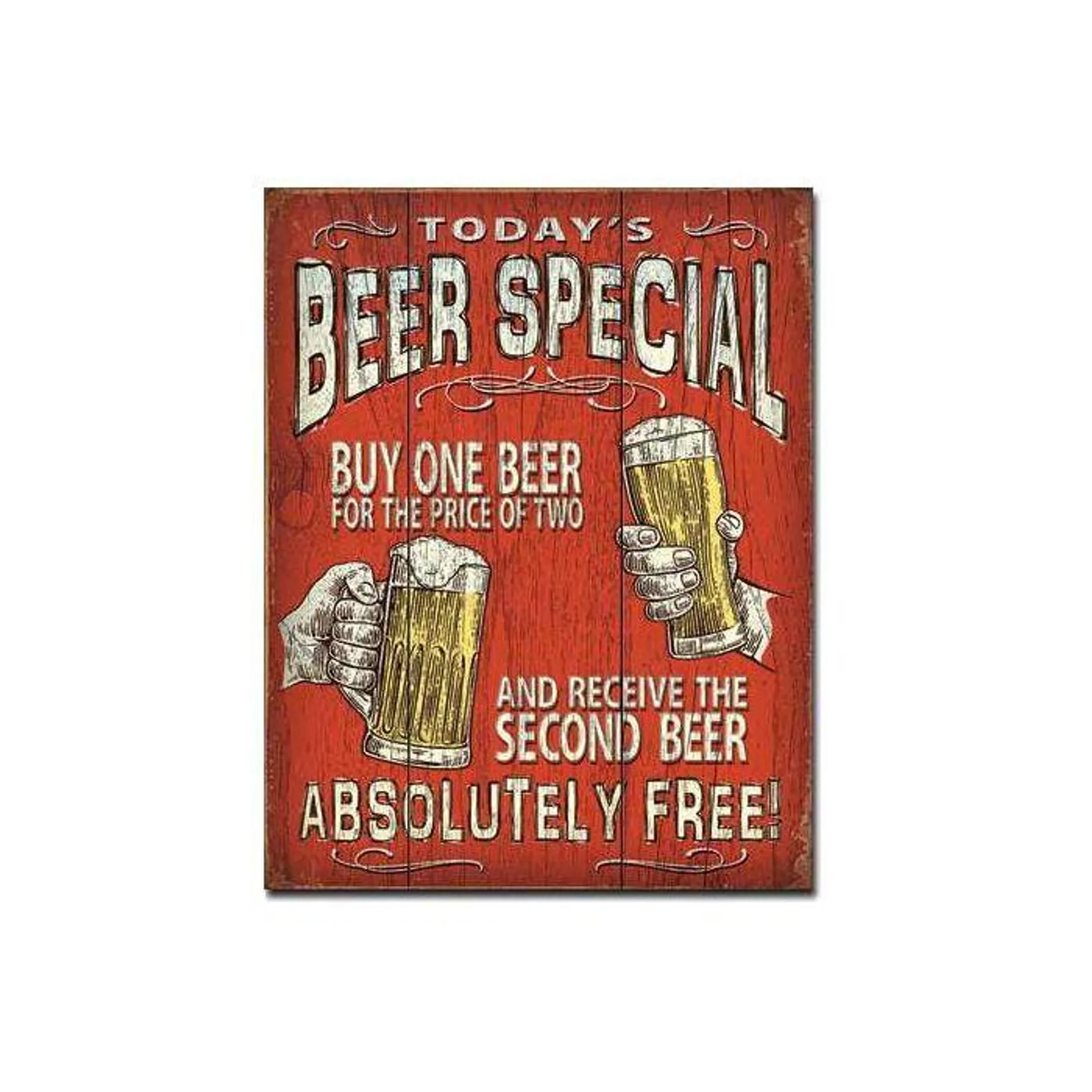 Today's Beer Special Tin Sign