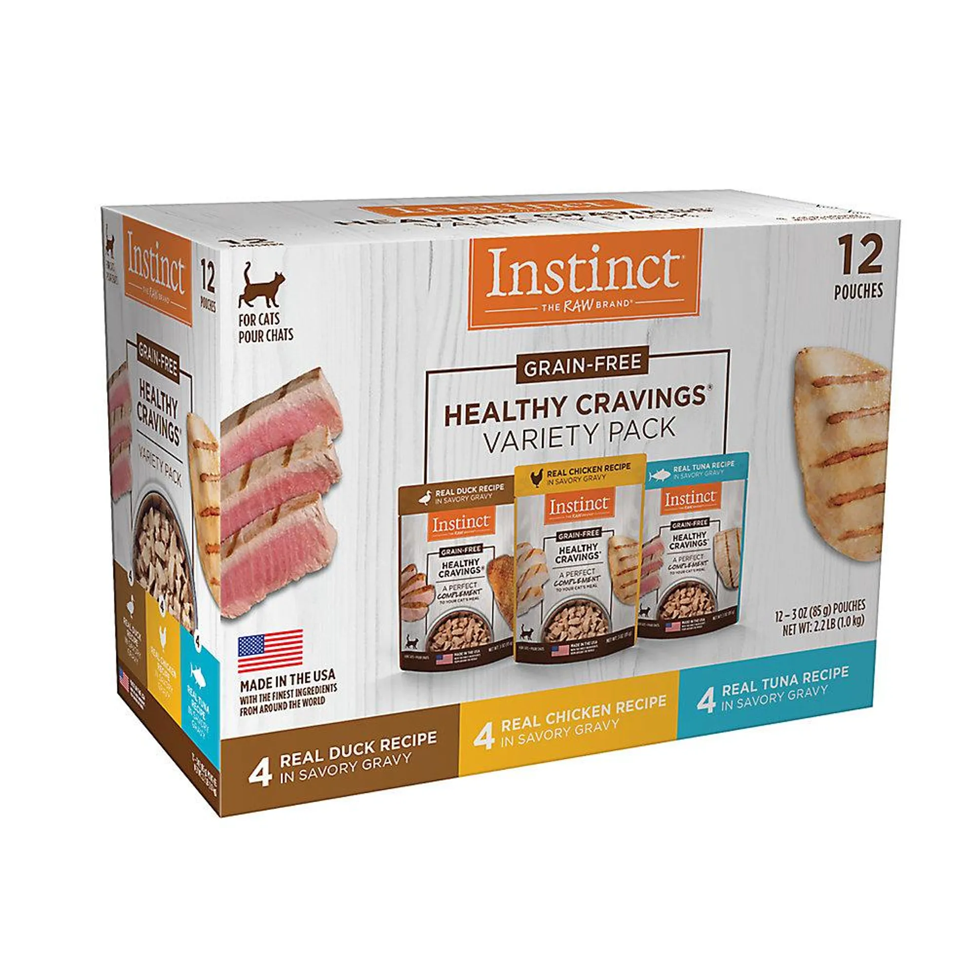 Instinct® Healthy Cravings Cat Food Topper - Natural, Grain Free, Variety Pack