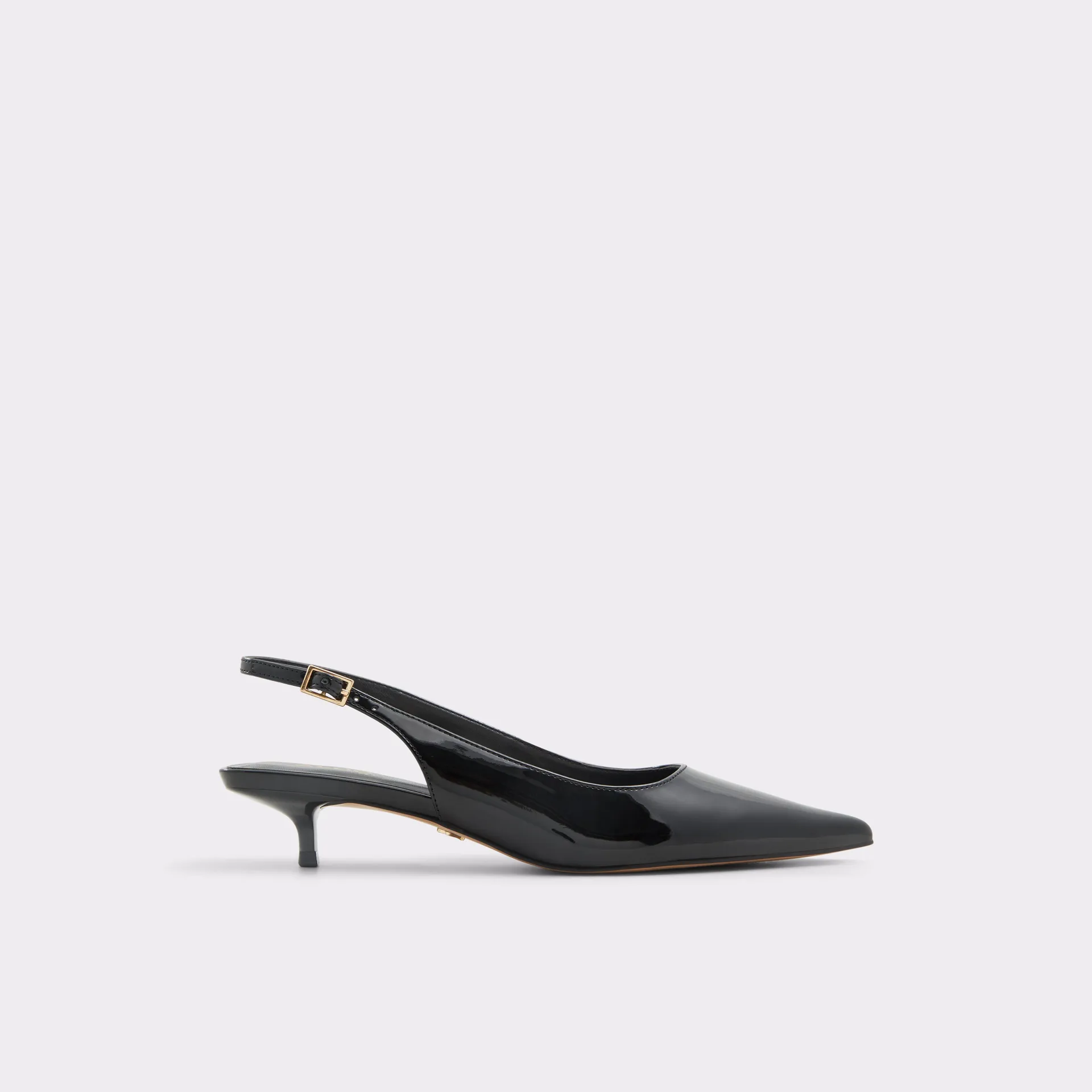 Black slingback heel - Kitten heel