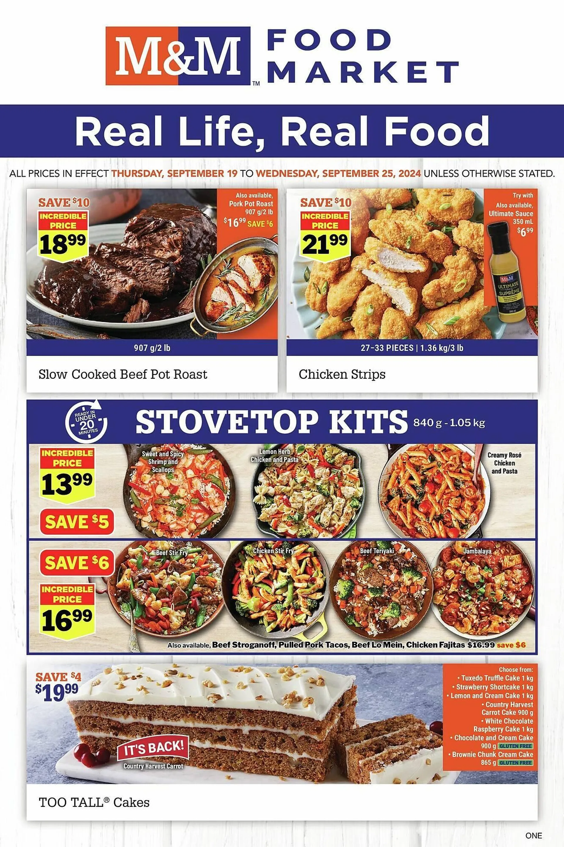 M & M Food Market flyer - 1