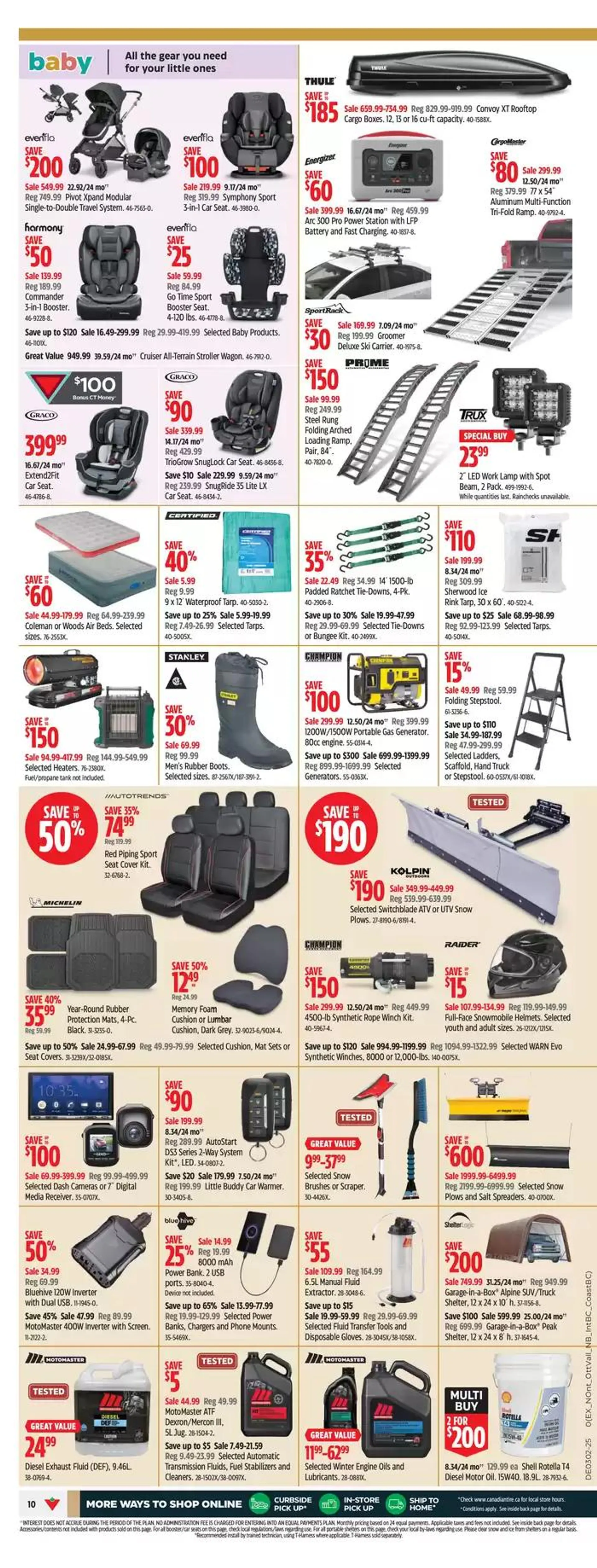 Canadian Tire weekly flyer from January 3 to January 9 2025 - flyer page 10