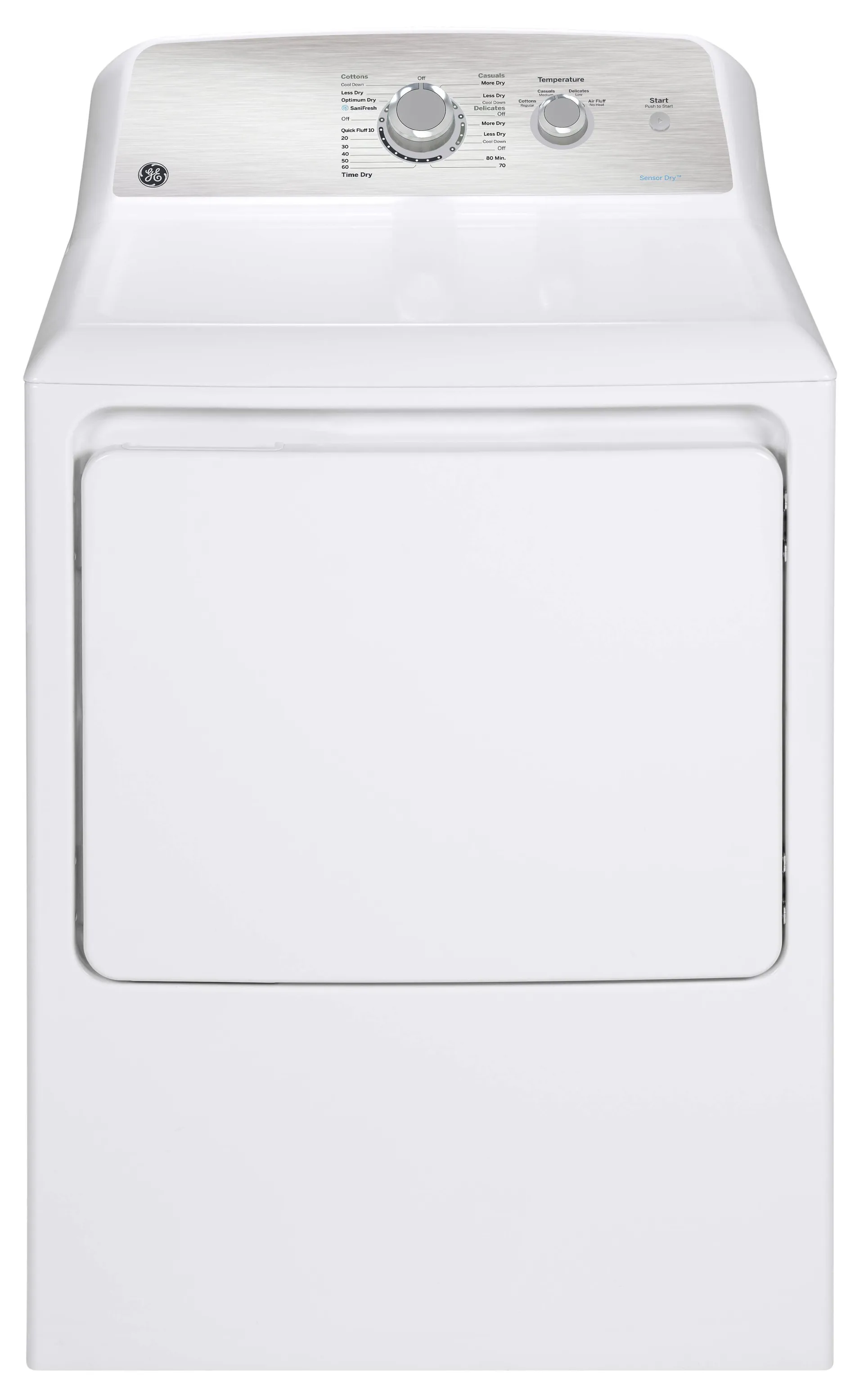GE White Electric Dryer with SaniFresh cycle (7.2 Cu. Ft.) - GTD40EBMRWS