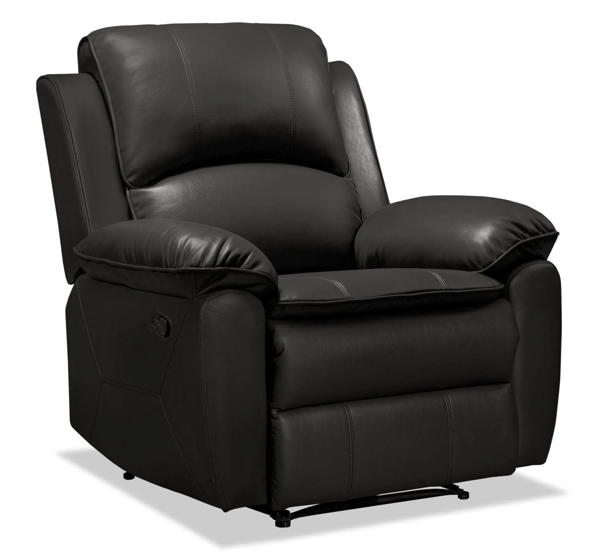 Chandler Leath-Aire Recliner - Grey