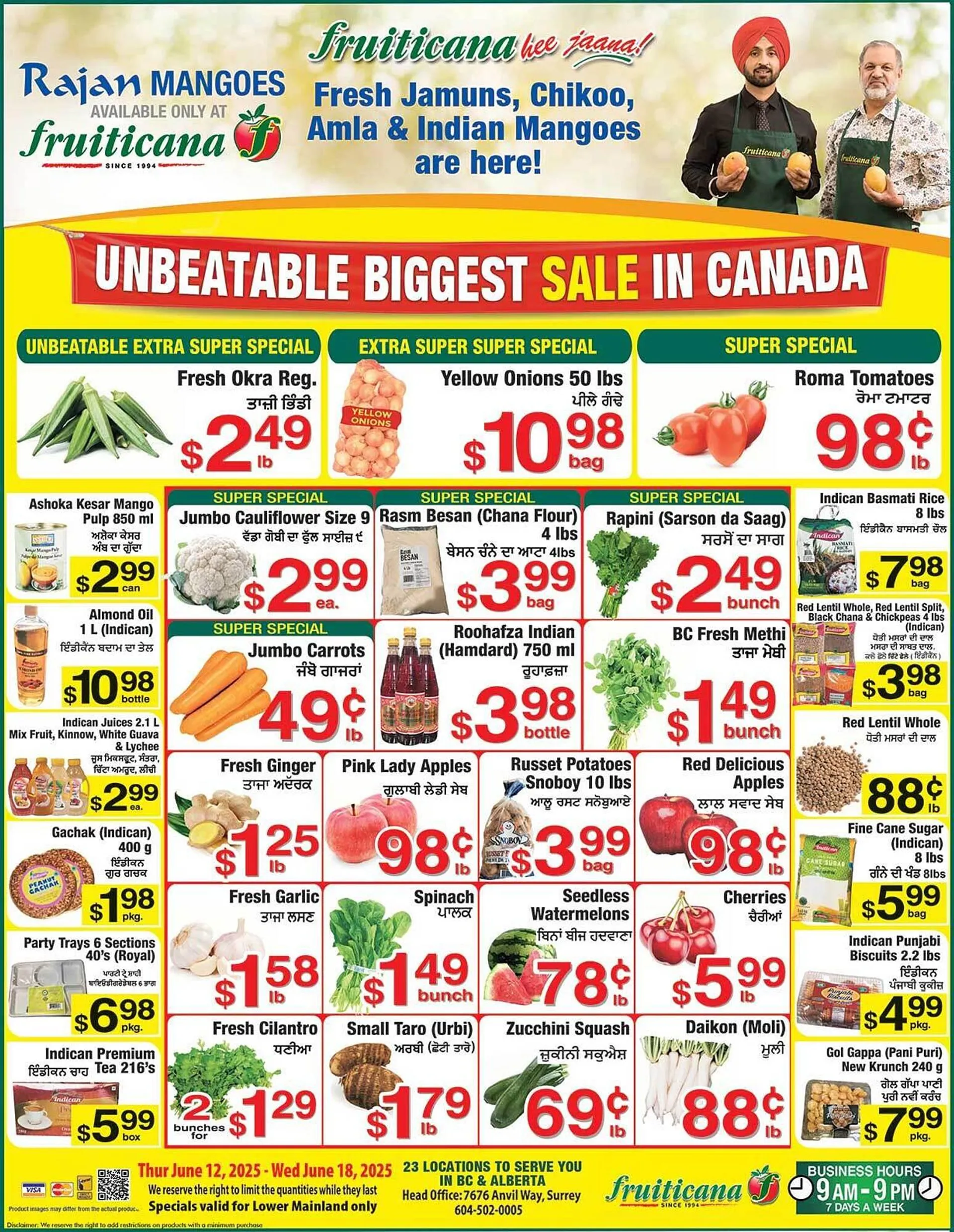 Fruiticana flyer from June 12 to June 18 2025 - flyer page 1