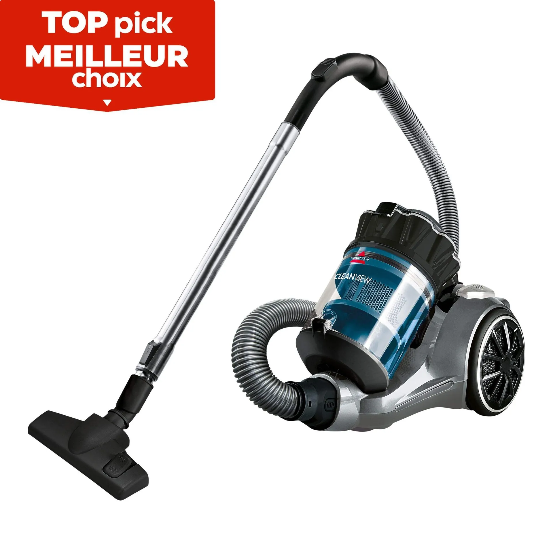 BISSELL CleanView® Multi-Cyclonic Canister Vacuum, Bagless, Corded