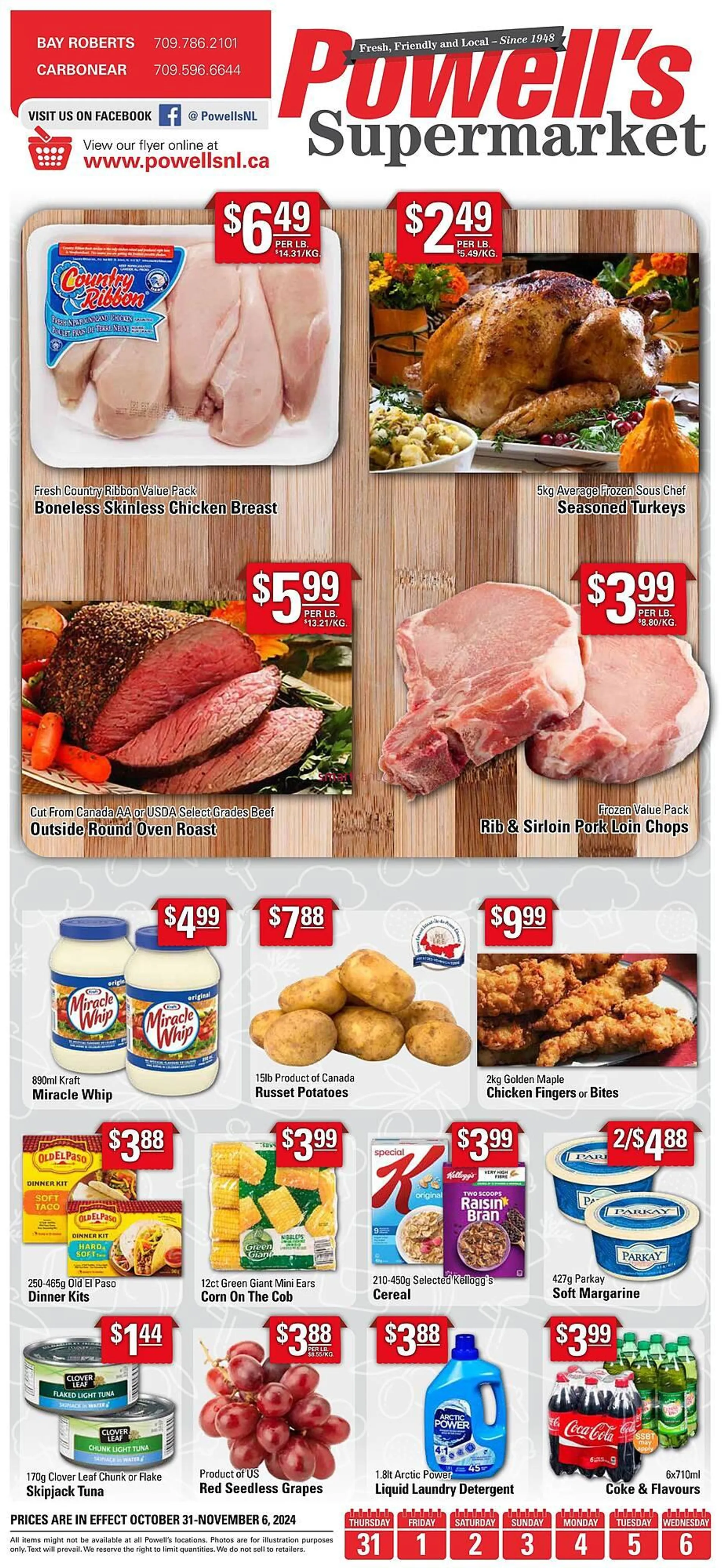 Powells Supermarket flyer - 1