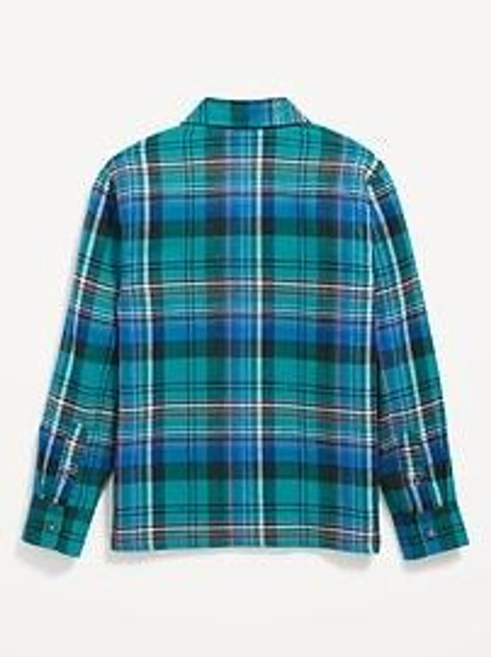 Long-Sleeve Flannel Pocket Shirt for Boys