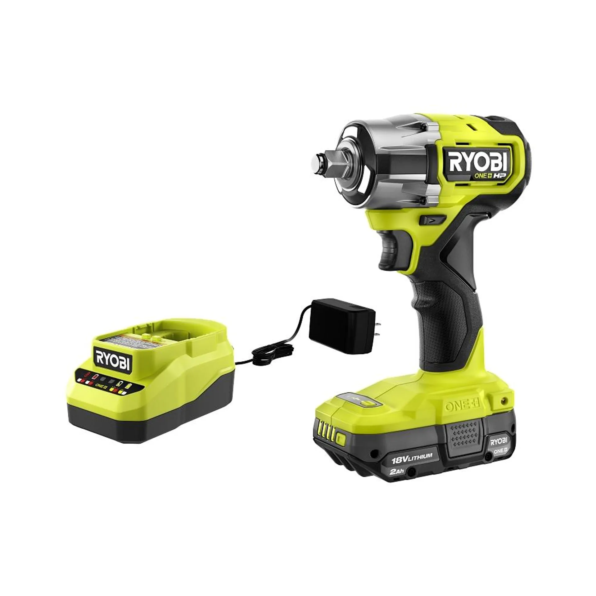 18V ONE+ HP Brushless Cordless Compact 1/2 in 4 Mode Impact Wrench with 2.0Ah Battery & Charger