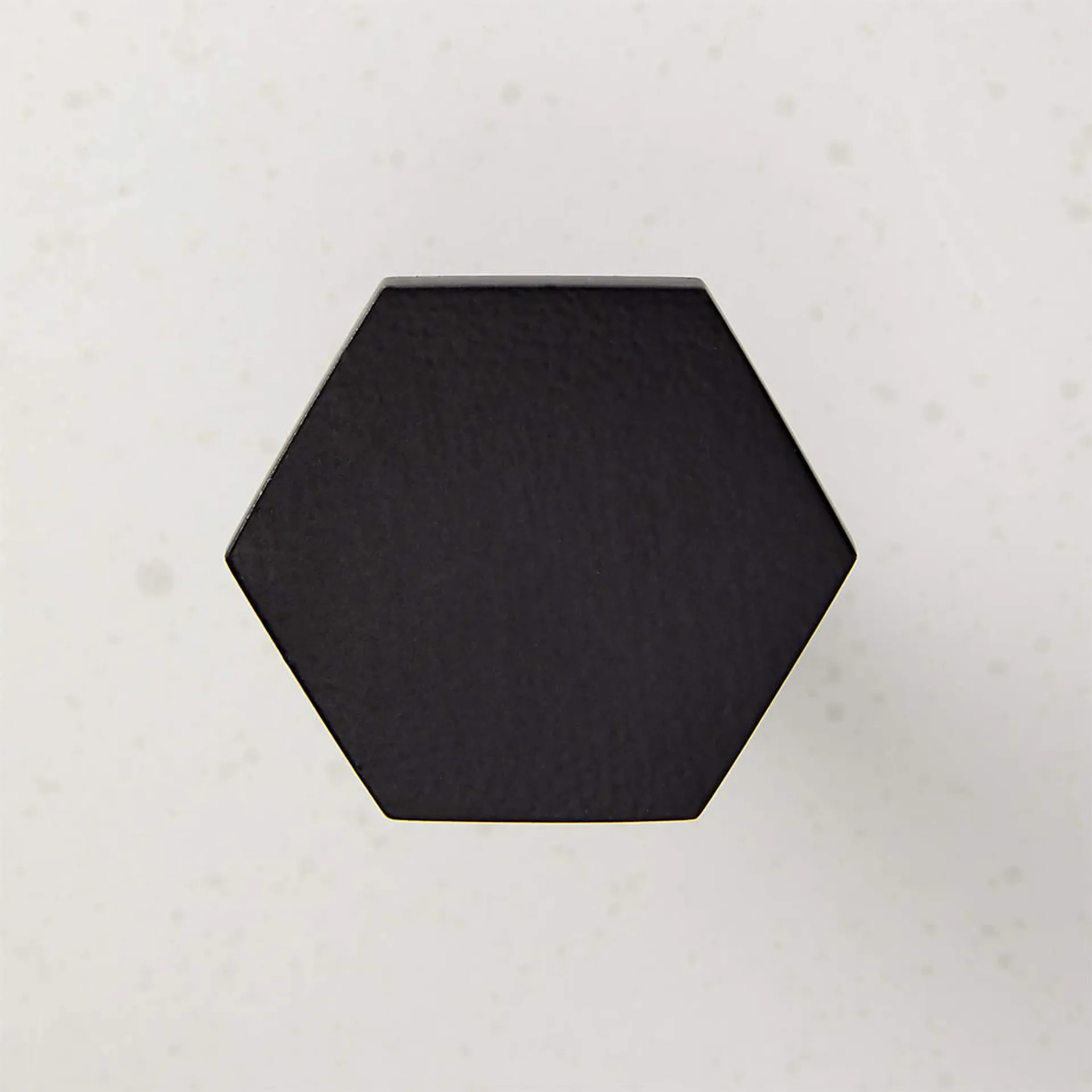 Hex Matte Black Knob