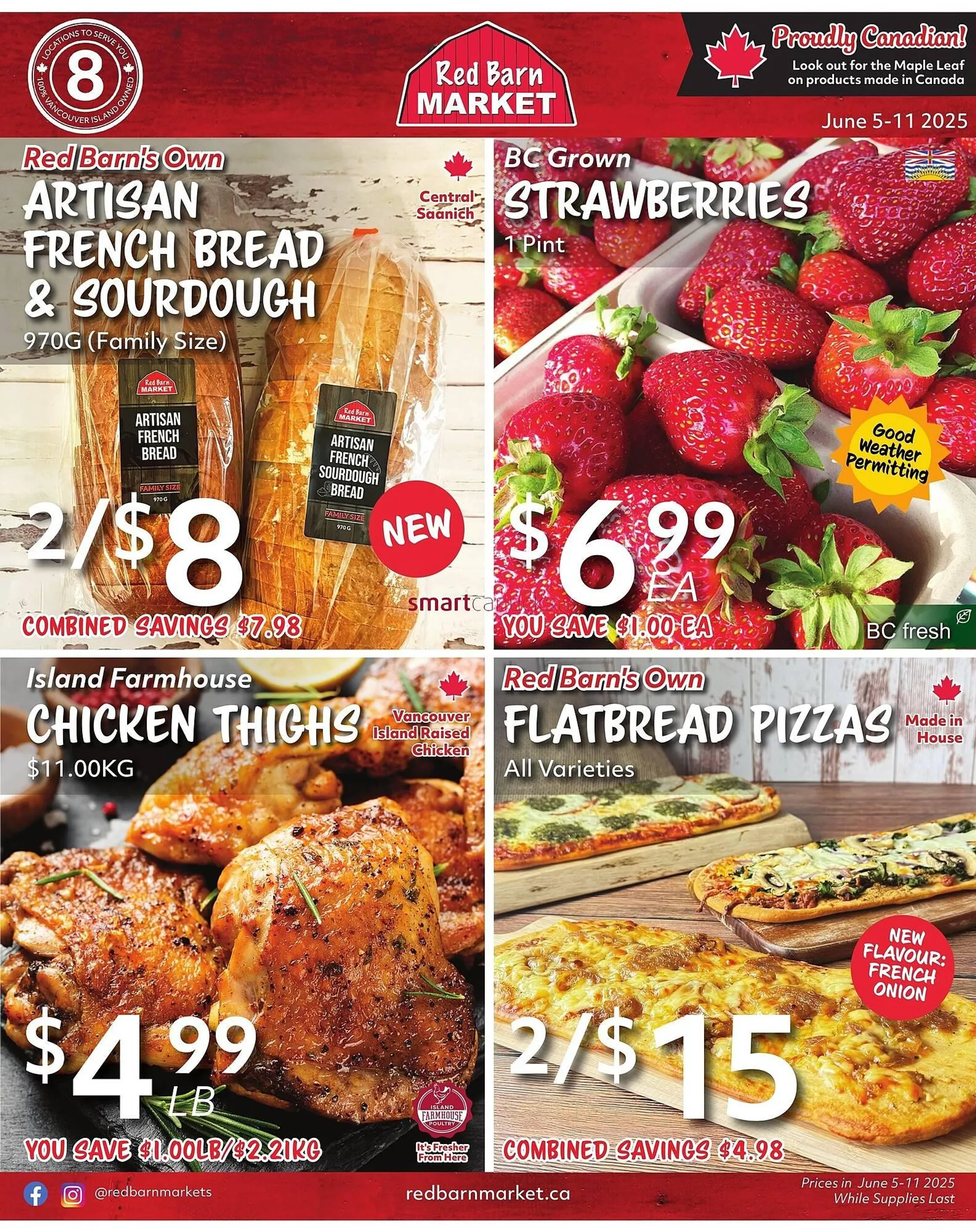 Red Barn Market flyer from June 5 to June 11 2025 - flyer page 1