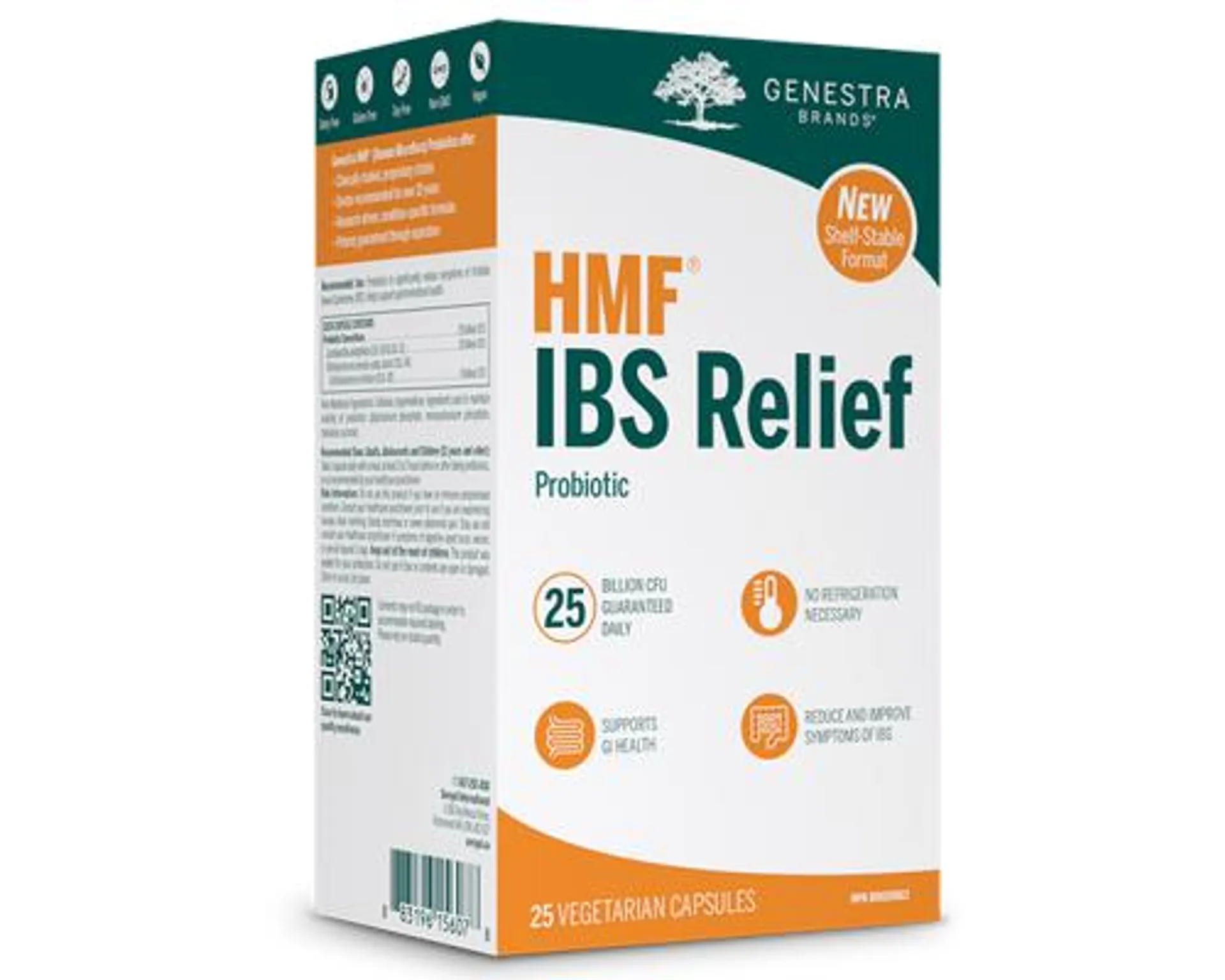 Genestra HMF IBS Relief Probiotic Shelf Stable 25 Veggie Caps