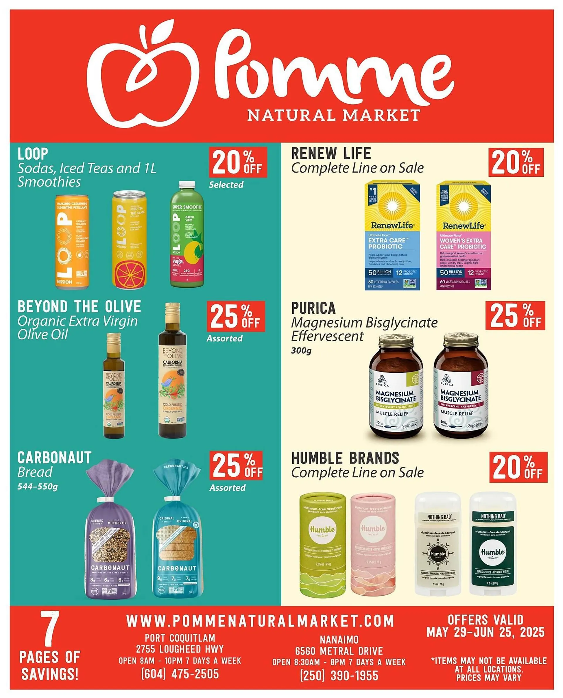 Pomme Natural Market flyer from May 29 to June 4 2025 - flyer page 1