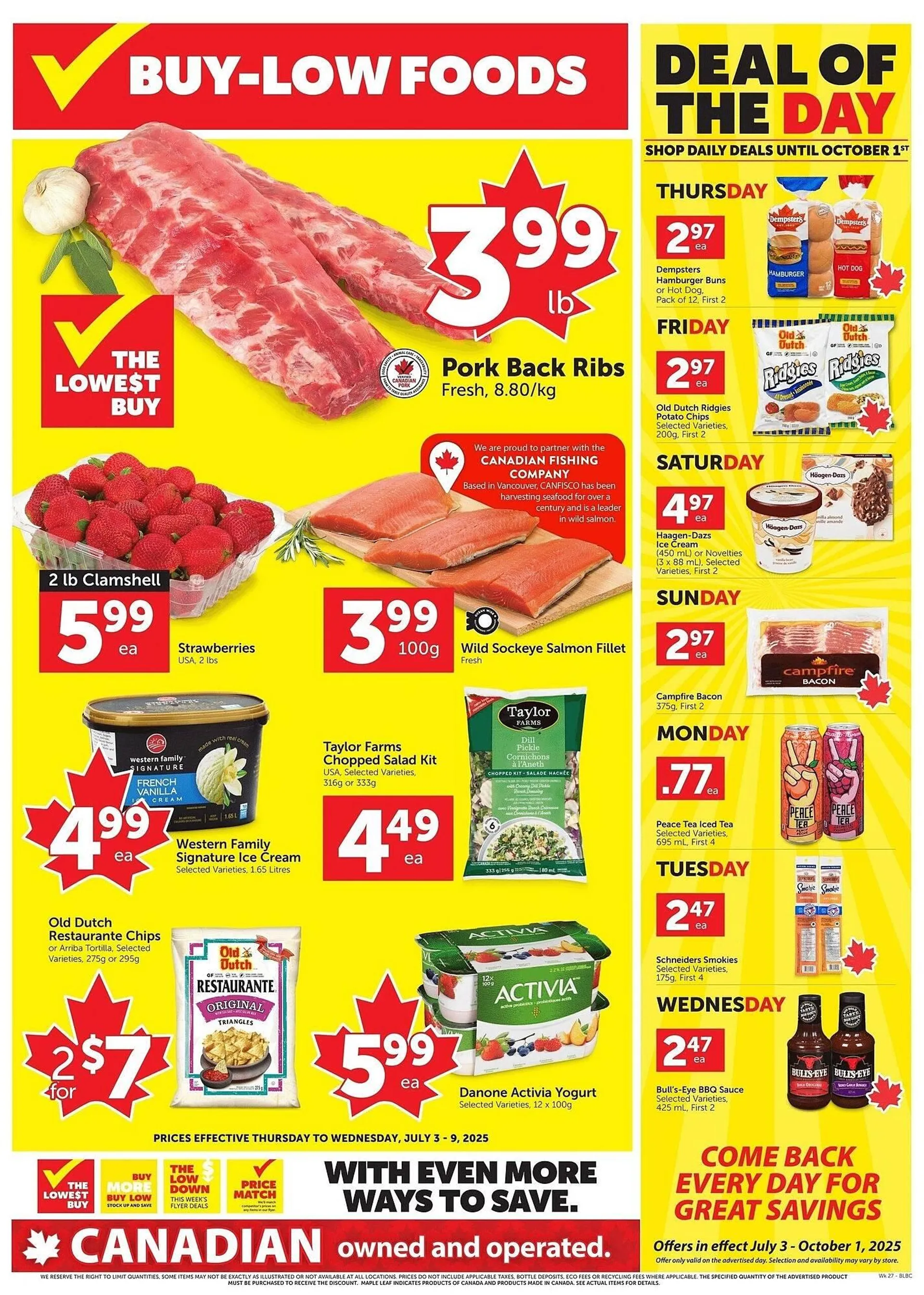 Buy-Low Foods flyer from July 3 to July 16 2025 - flyer page 1