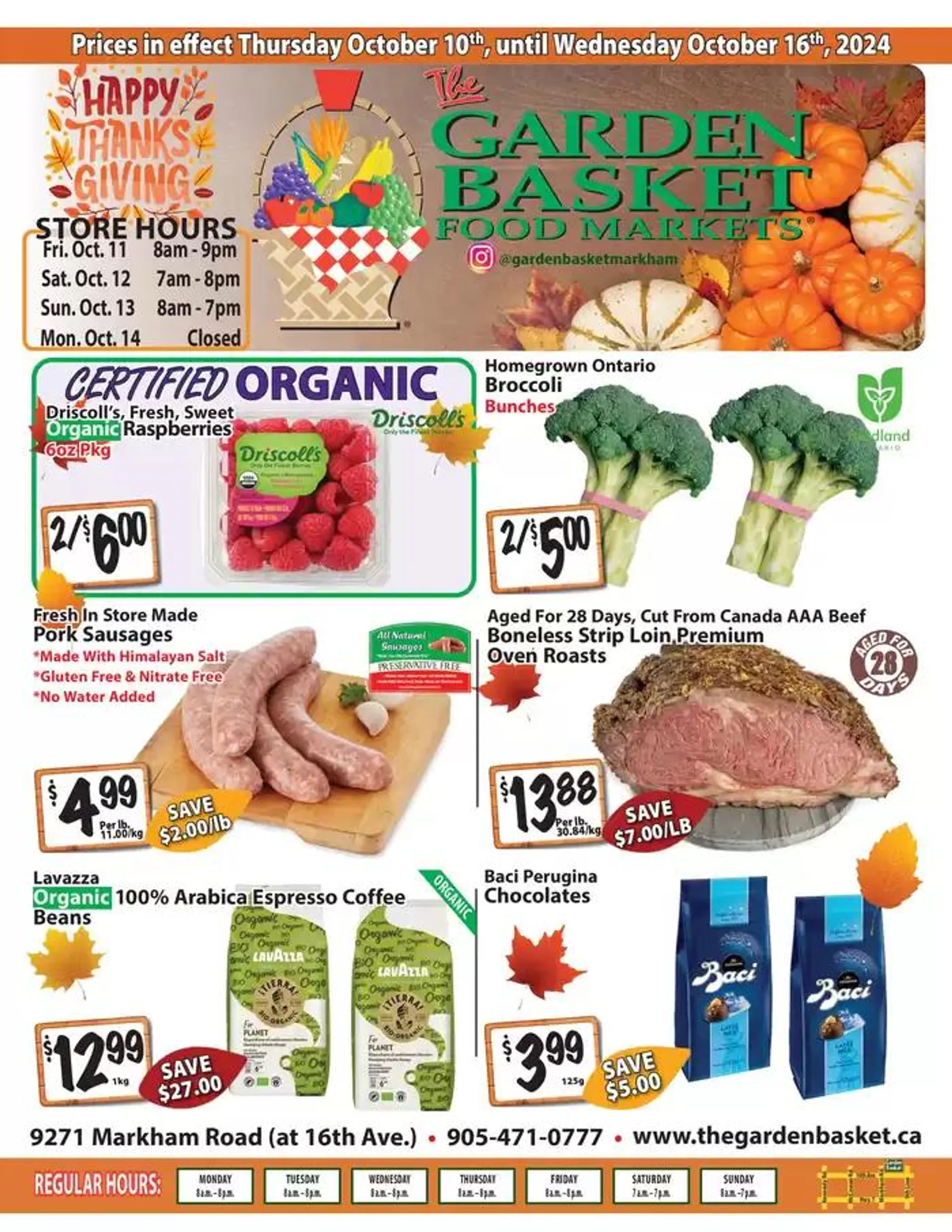 The Garden Basket from October 10 to October 24 2024 - flyer page 1