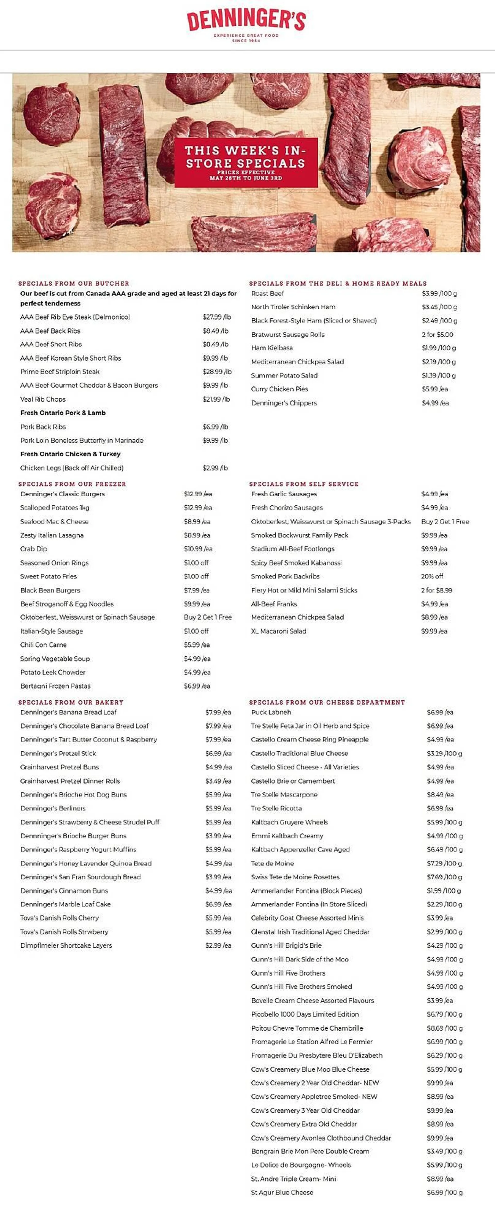 Denninger's flyer from May 28 to June 3 2025 - flyer page 1