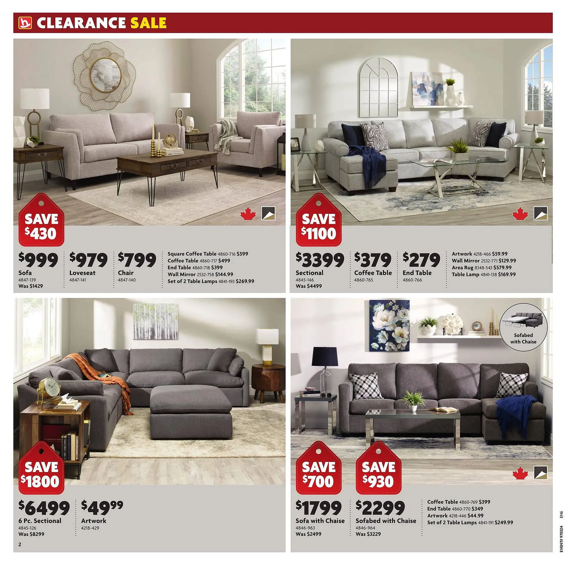 Home Furniture flyer from January 18 to January 24 2024 - flyer page 2