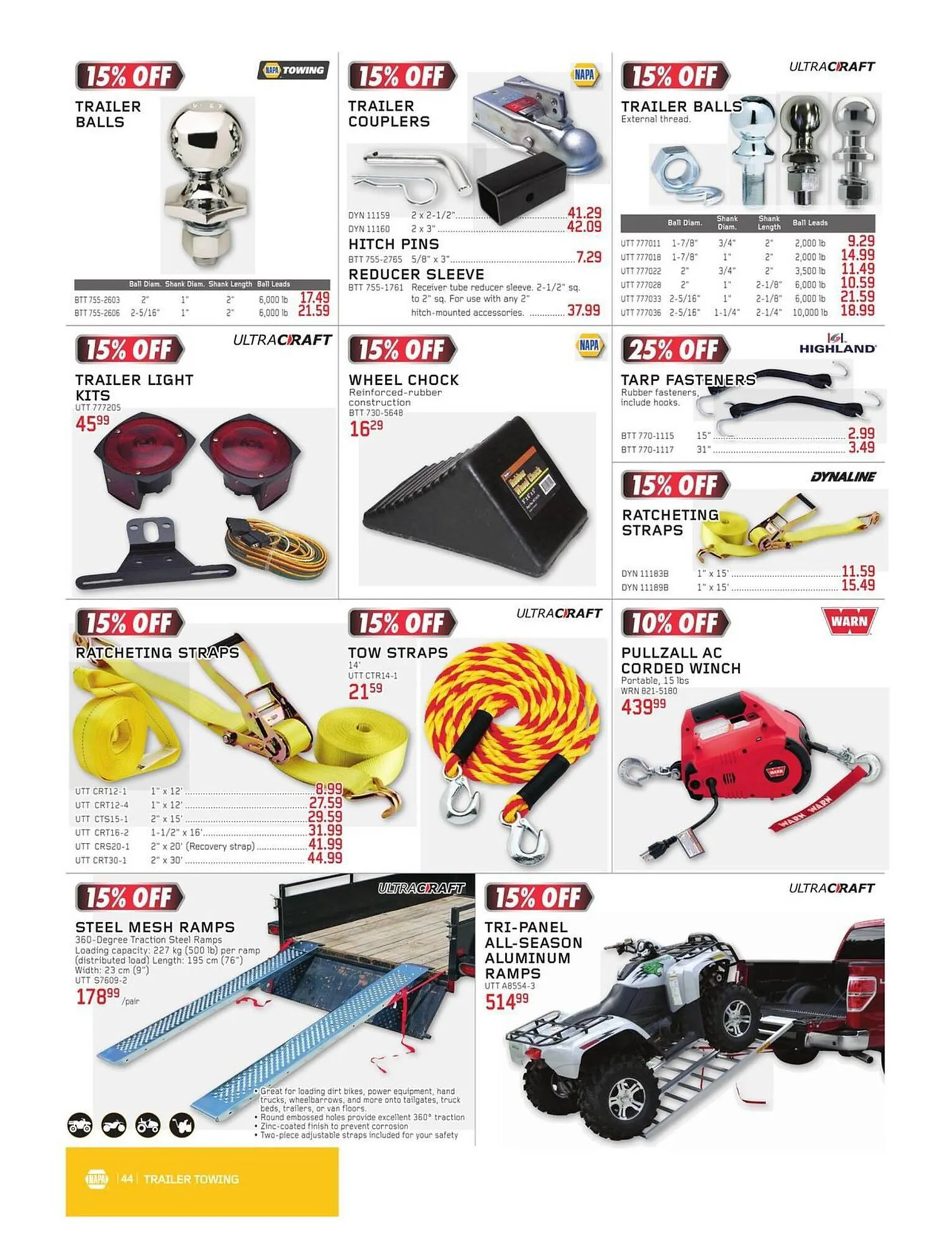 NAPA Auto Parts flyer from November 1 to December 31 2023 - flyer page 44