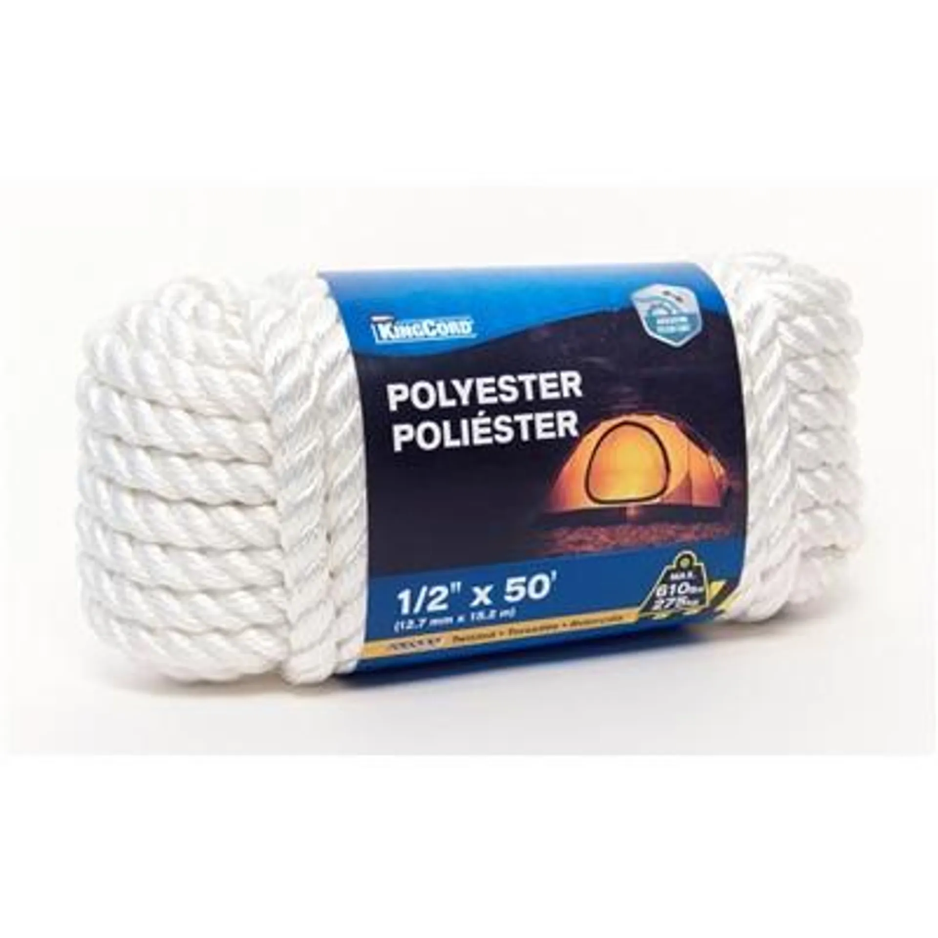 Rope 1/2"X50' Plstr Twst White