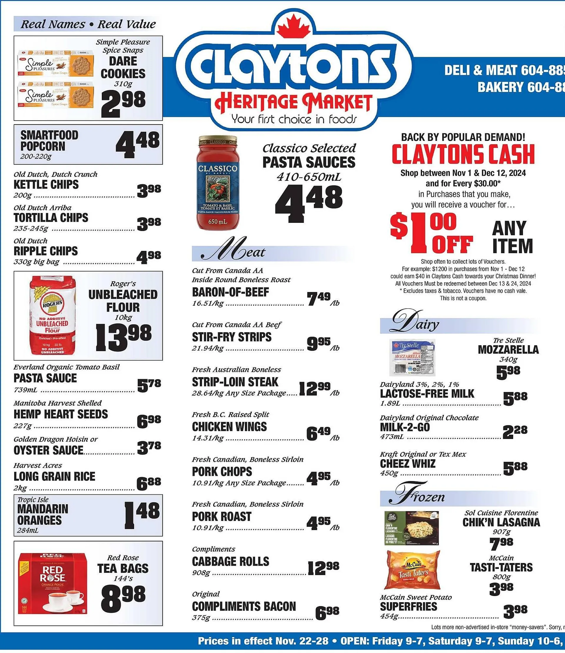 Claytons Heritage Market flyer - 1