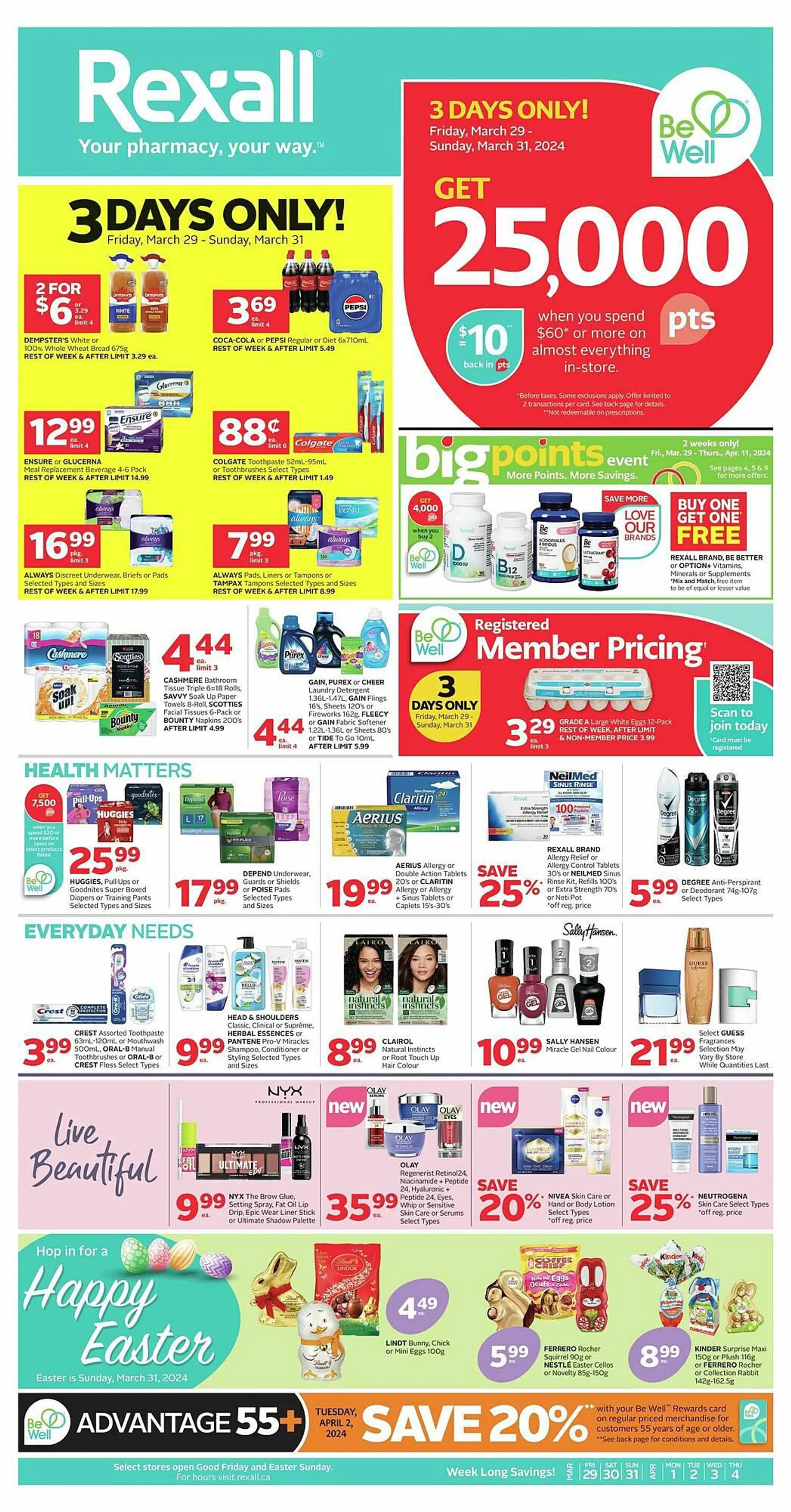 Rexall flyer from March 28 to April 2 2024 - flyer page 1