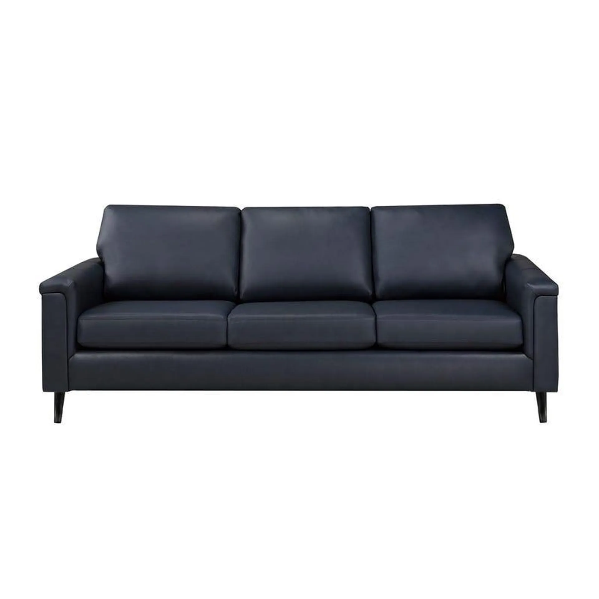 Sofa en cuir véritable - bleu
