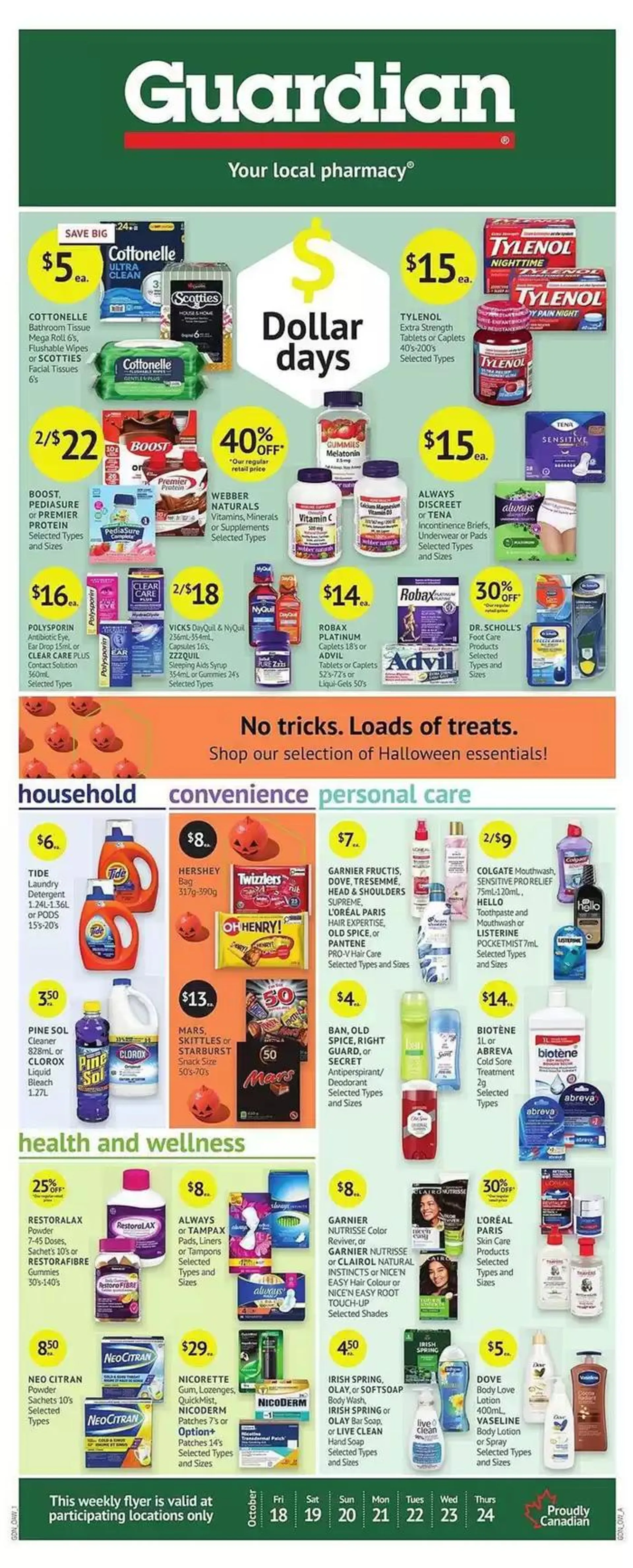 Guardian Pharmacy weekly flyer from October 18 to November 7 2024 - flyer page 1