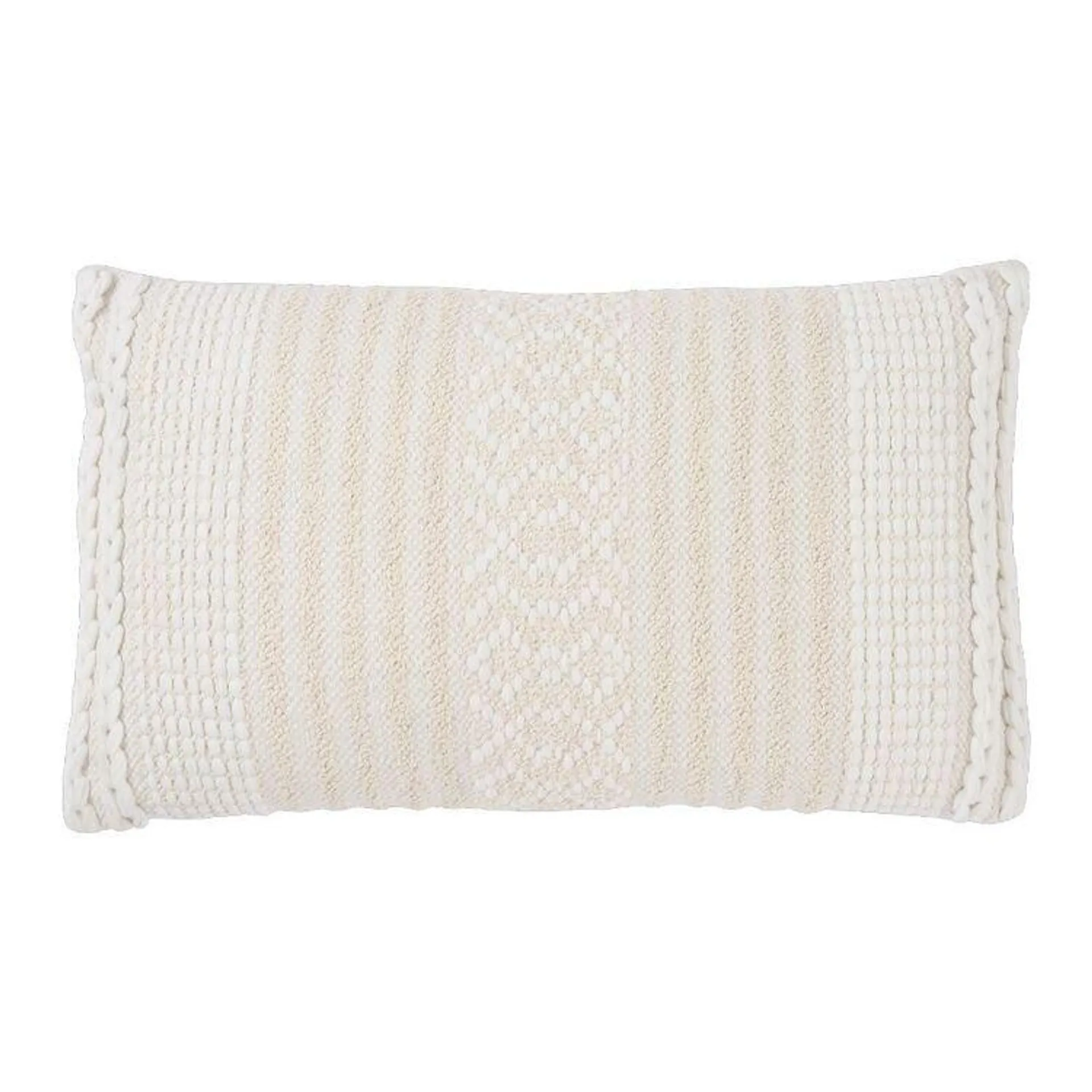 KOO Mediterranean Crete Cushion White 35 x 60 cm