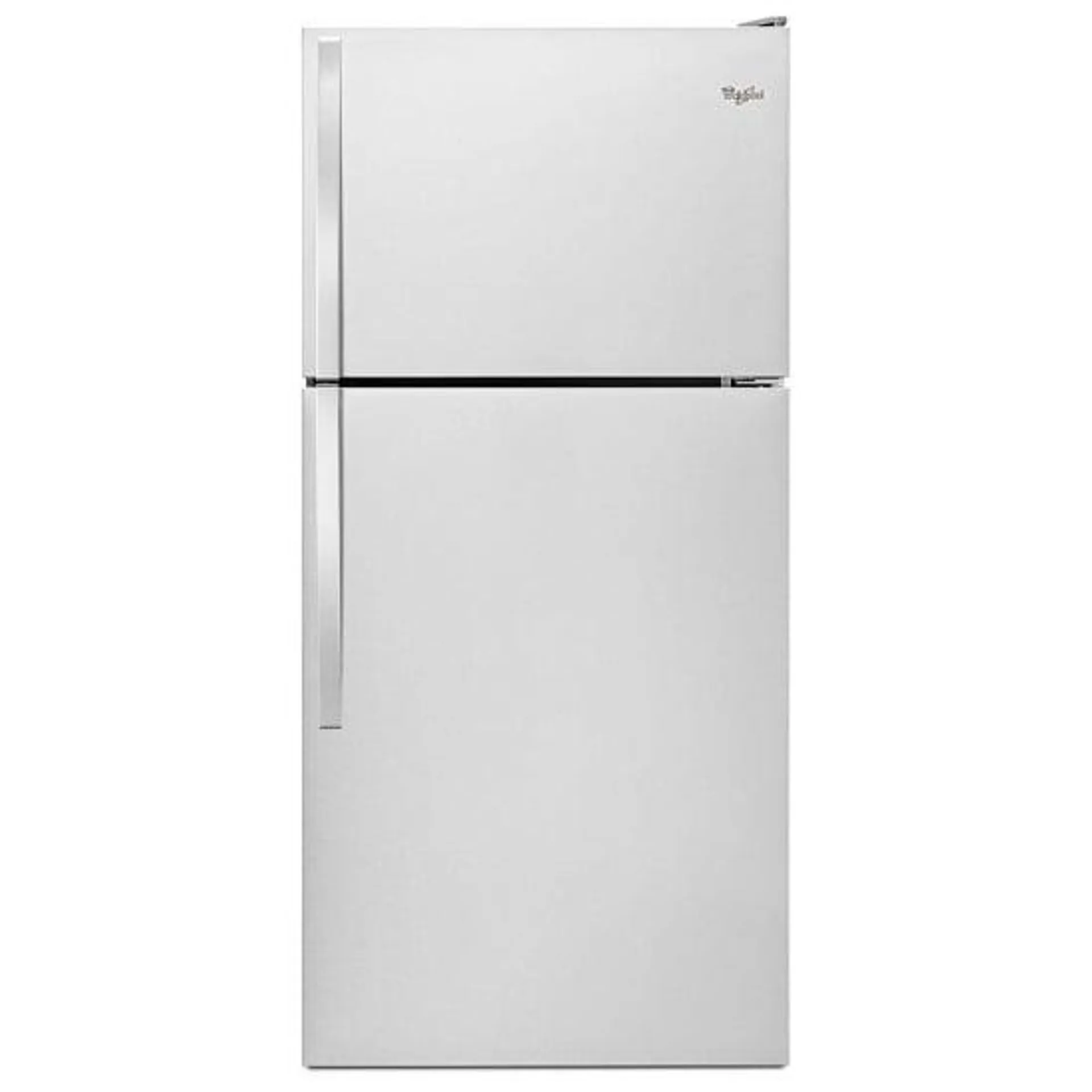 Whirlpool WRT318FZDM Top Freezer Refrigerator, 30 inch Width, 18.2 cu. ft. Capacity, Stainless Steel colour