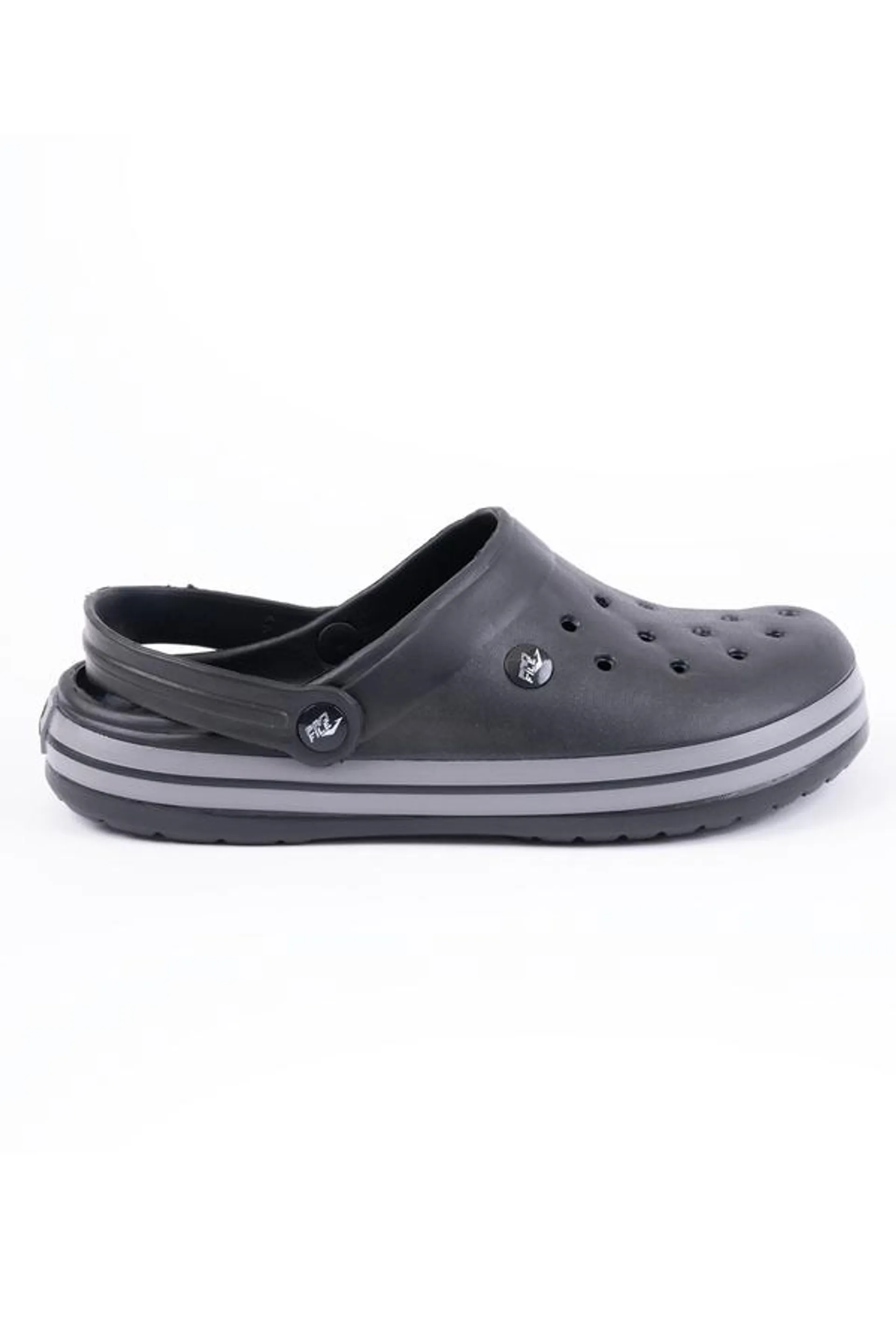 Men's slip-on clog with ankle strap