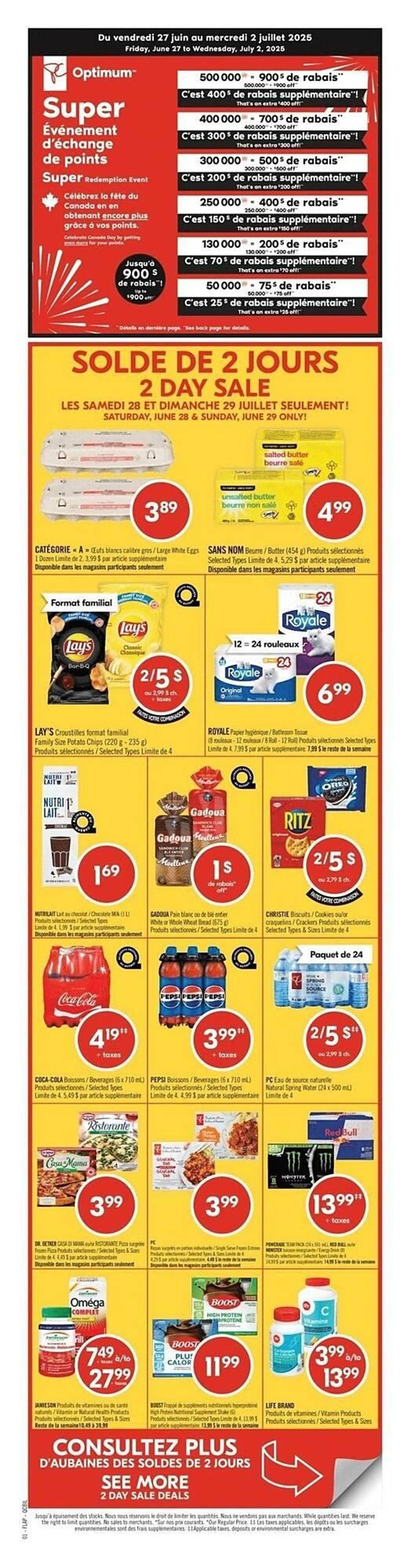 Shoppers Drug Mart flyer from June 27 to July 2 2025 - flyer page 1