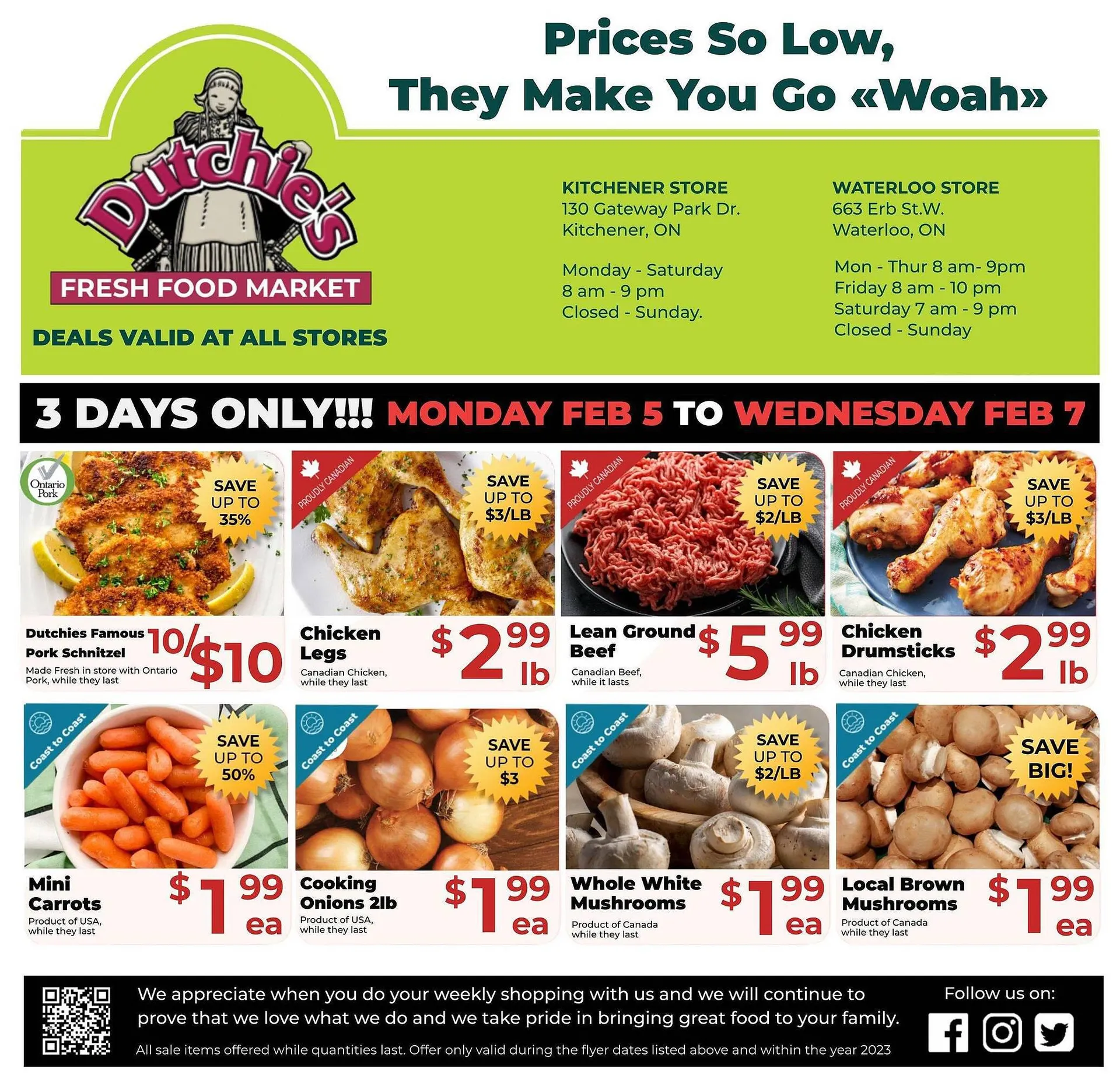 Dutchies Fresh Market flyer from February 5 to February 7 2024 - flyer page 1