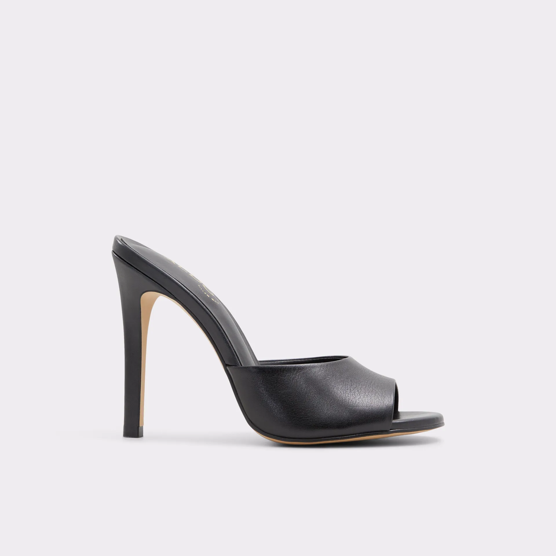 Black heeled mule - Stiletto