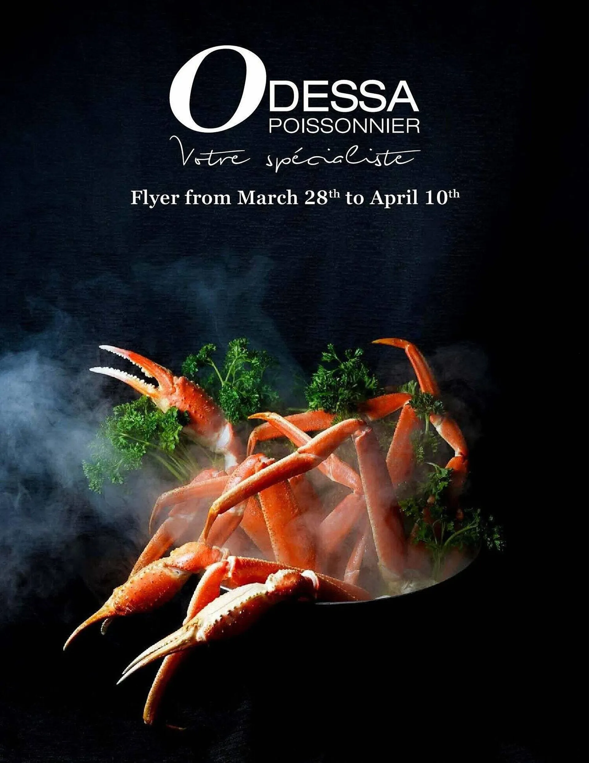 Odessa Poissonnier flyer from April 4 to April 11 2024 - flyer page 1