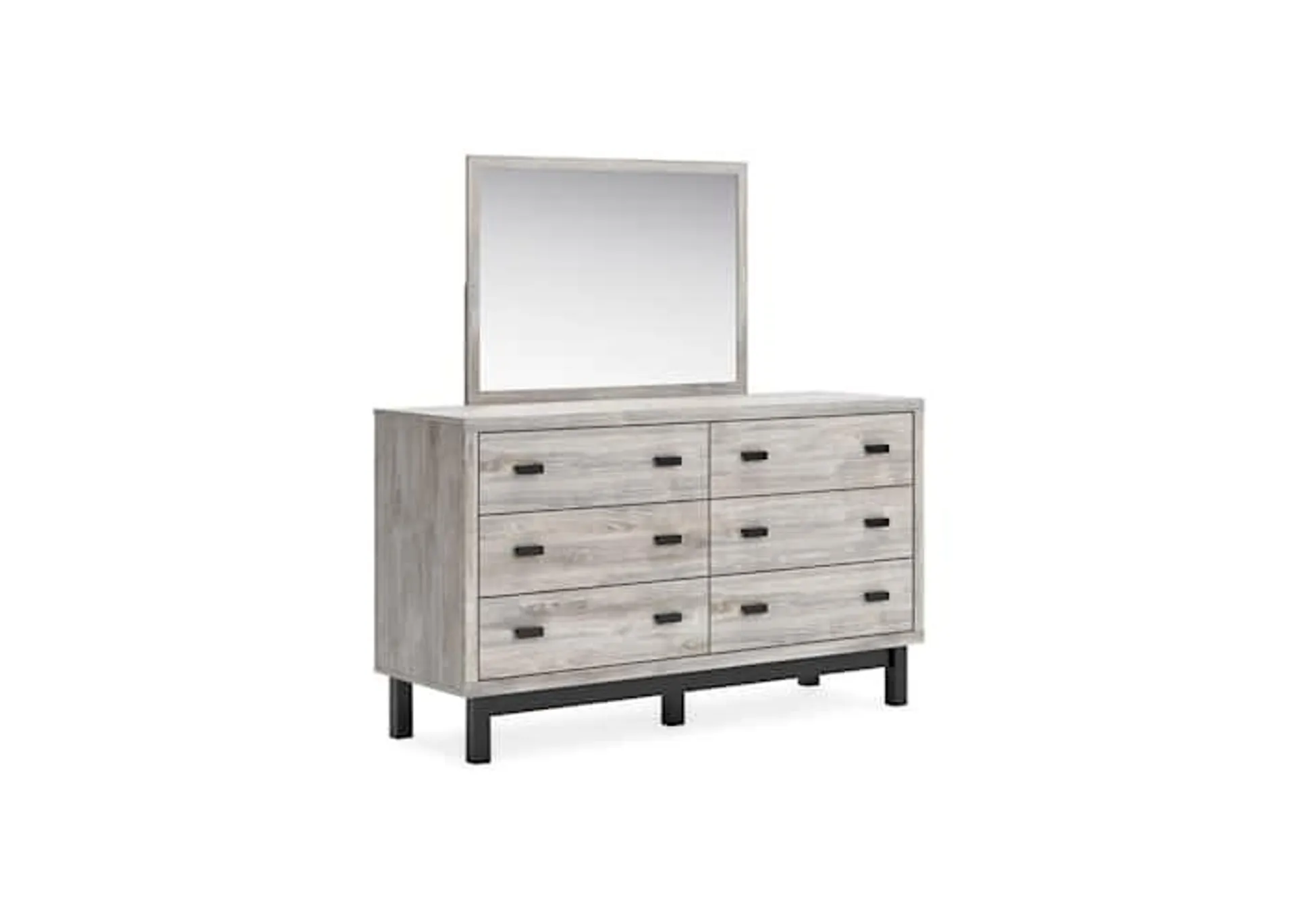 Vessalli Dresser and Mirror - Gray