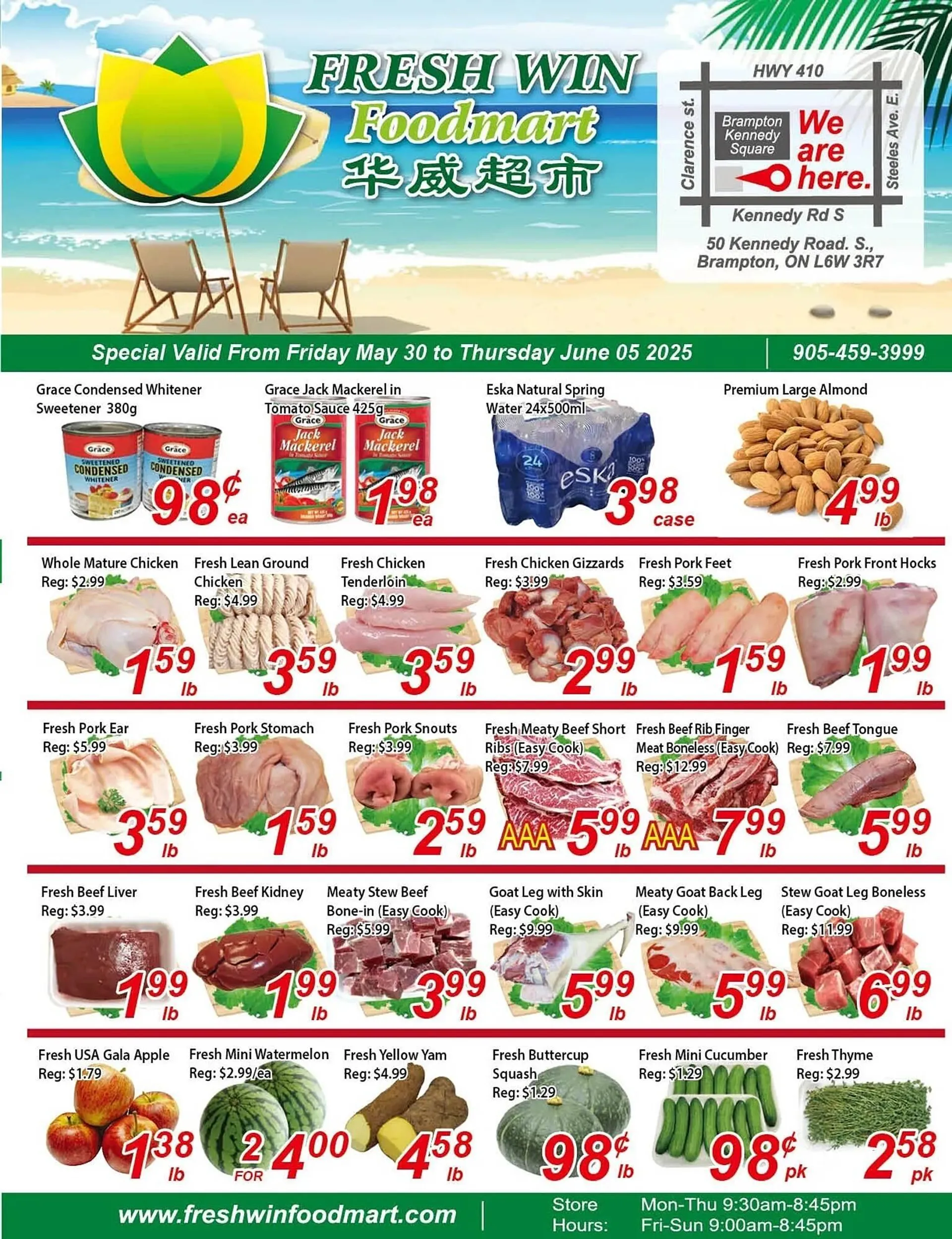 Fresh Win Foodmart flyer from May 30 to June 5 2025 - flyer page 1